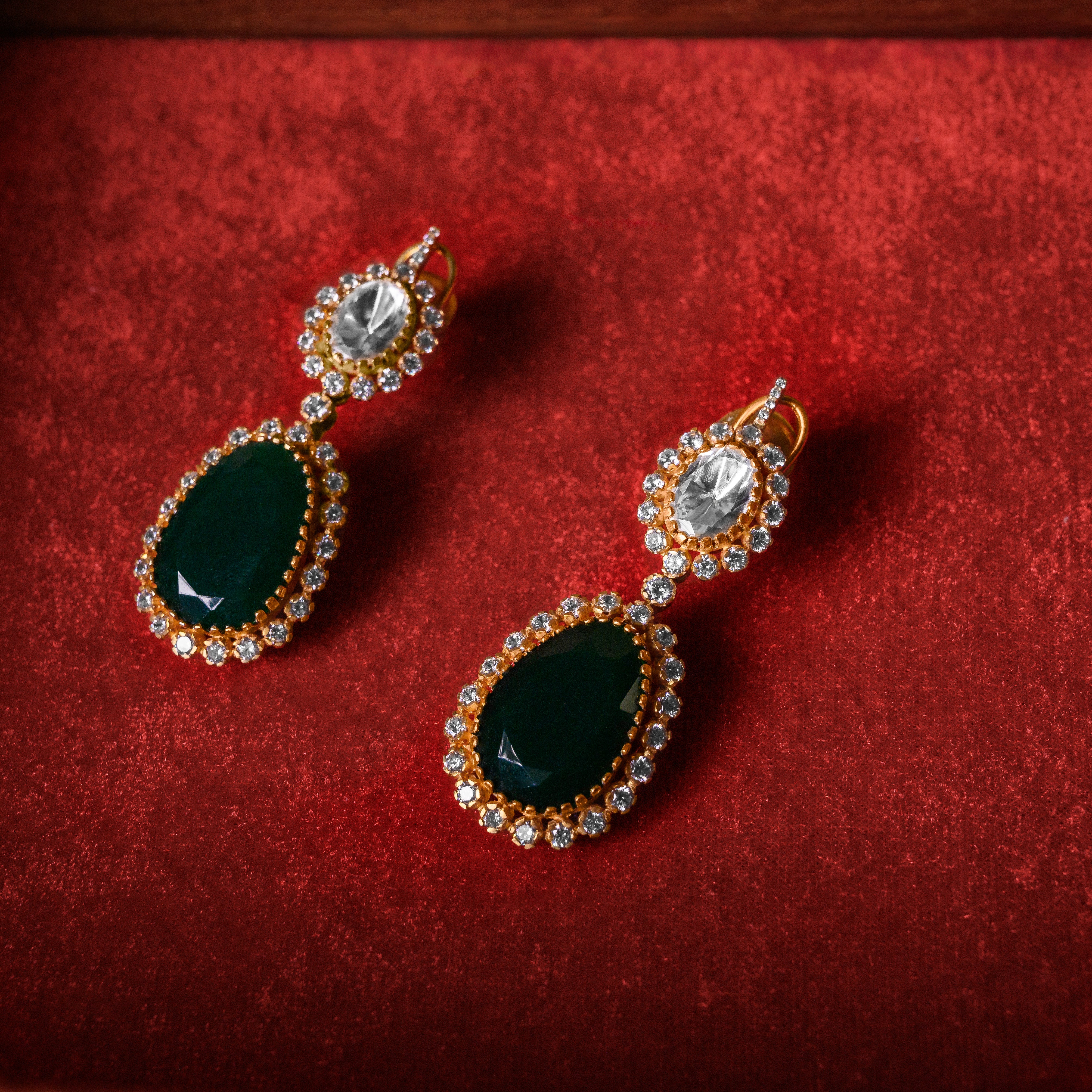 Sienna Glow Polki Hangings