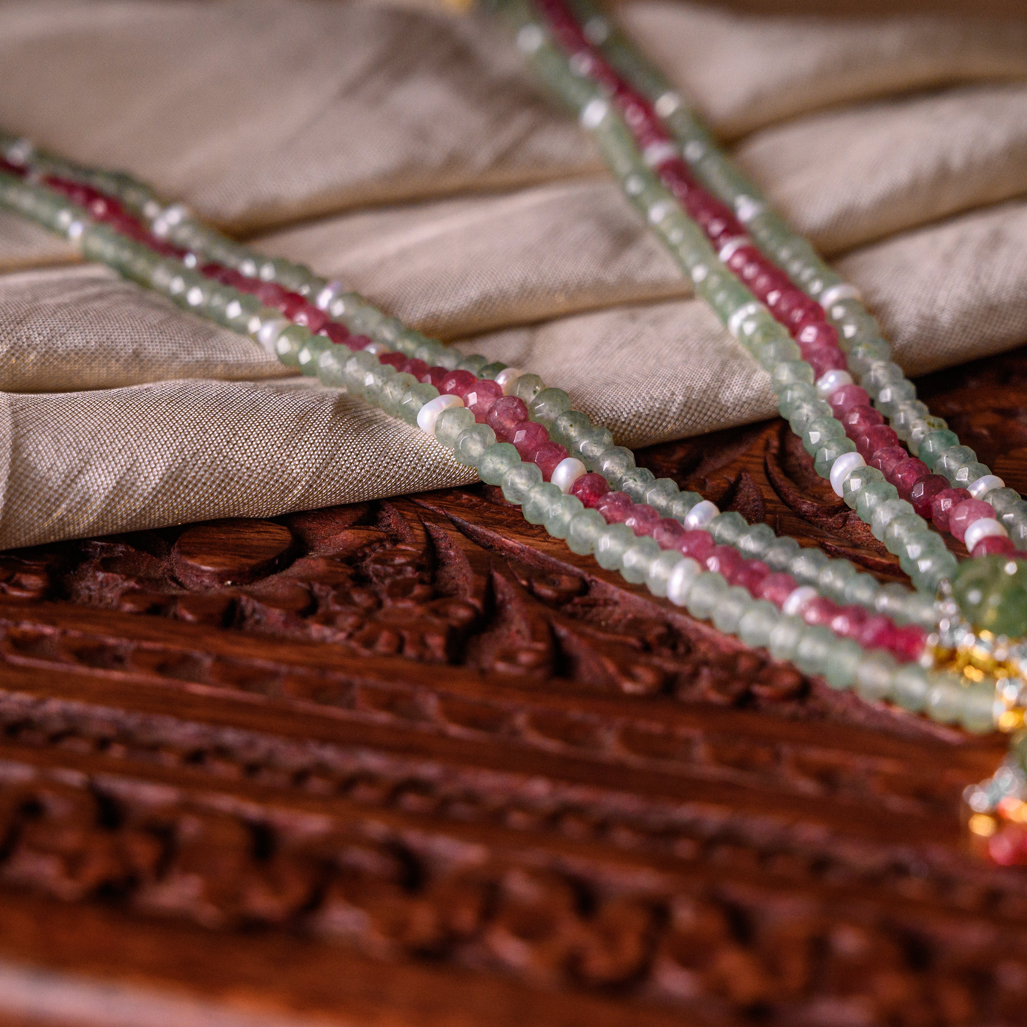 Bloomline Polki Pendant Mala