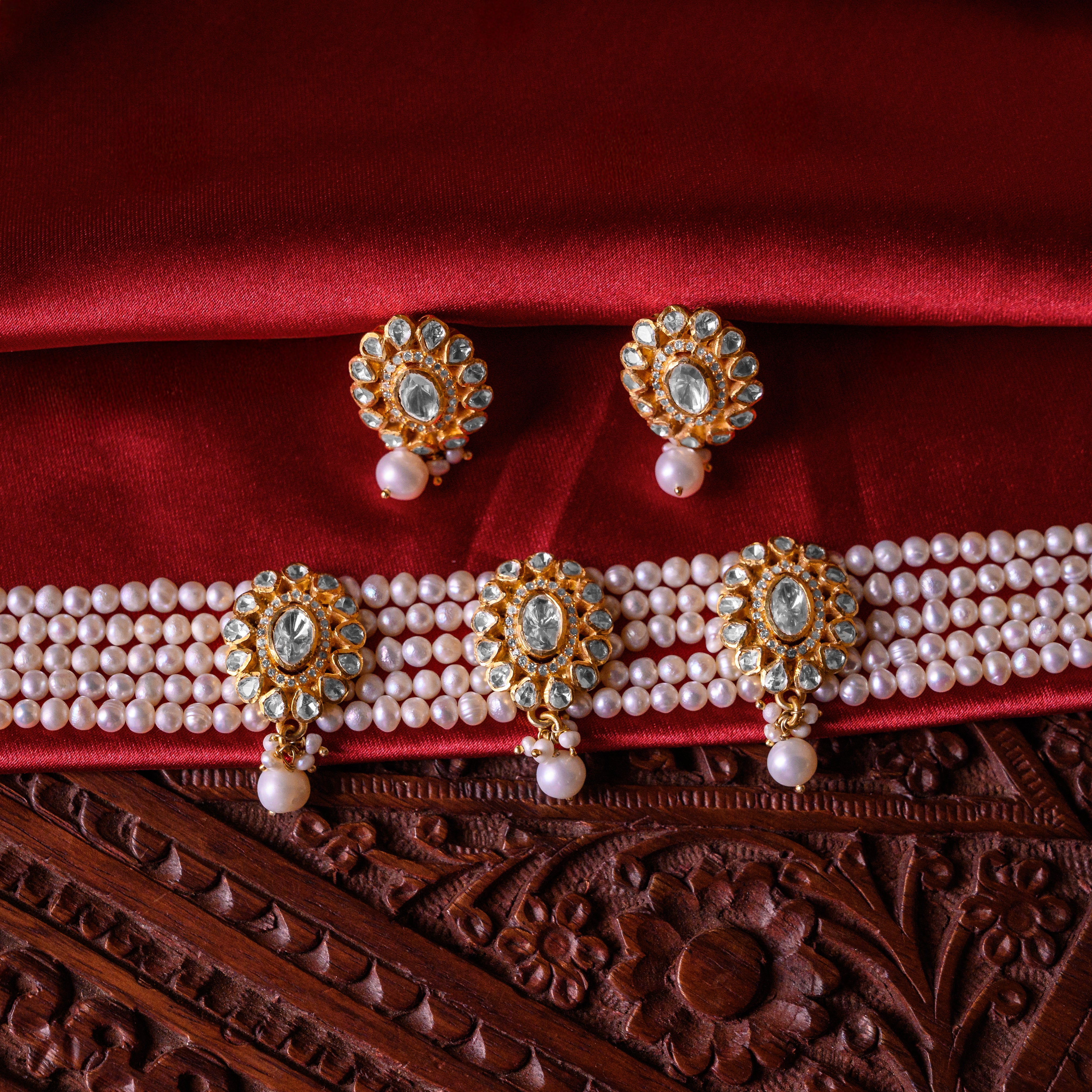 Amara Raga Polki Choker Set