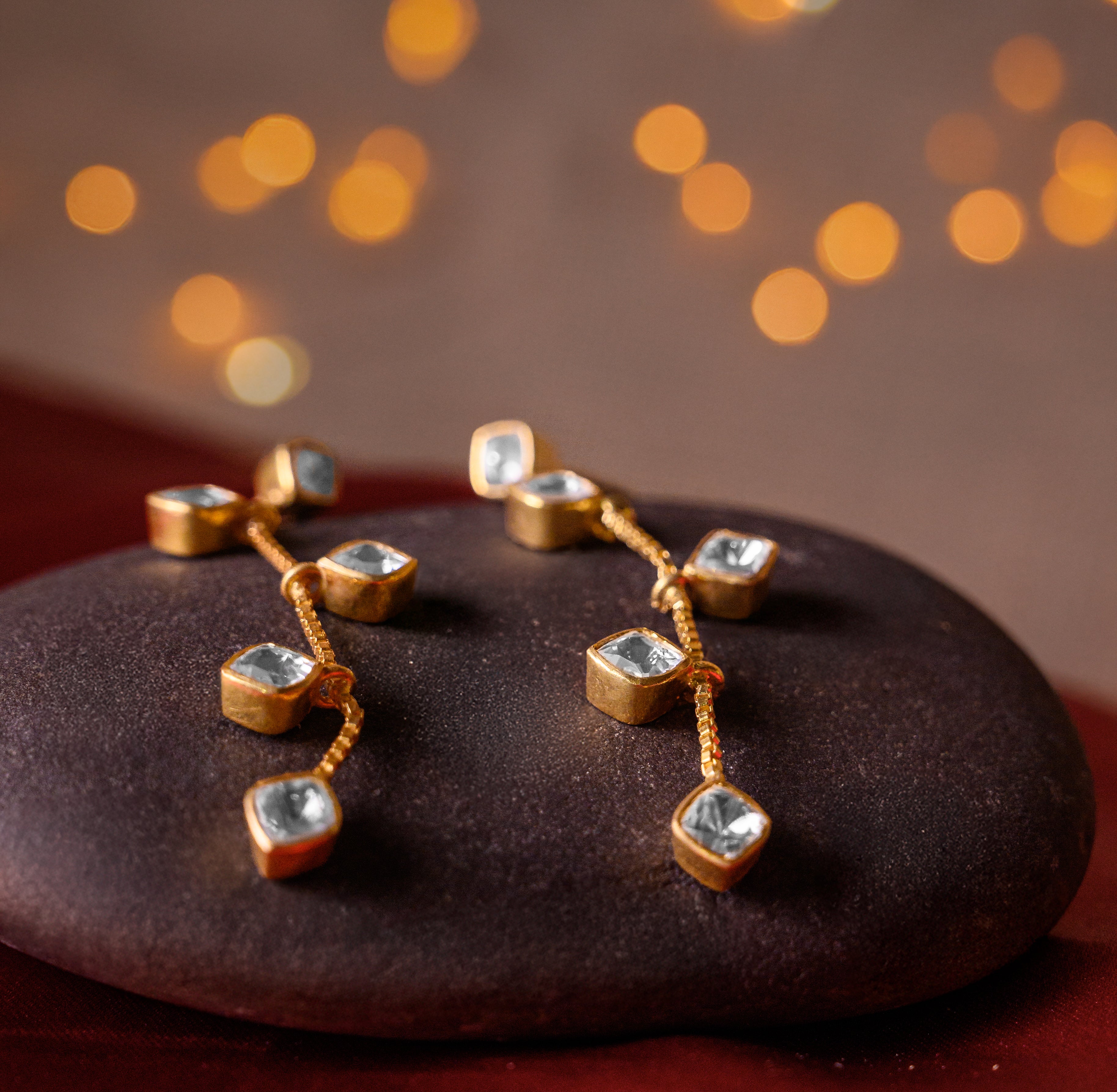 Glimmara Polki Necklace Set