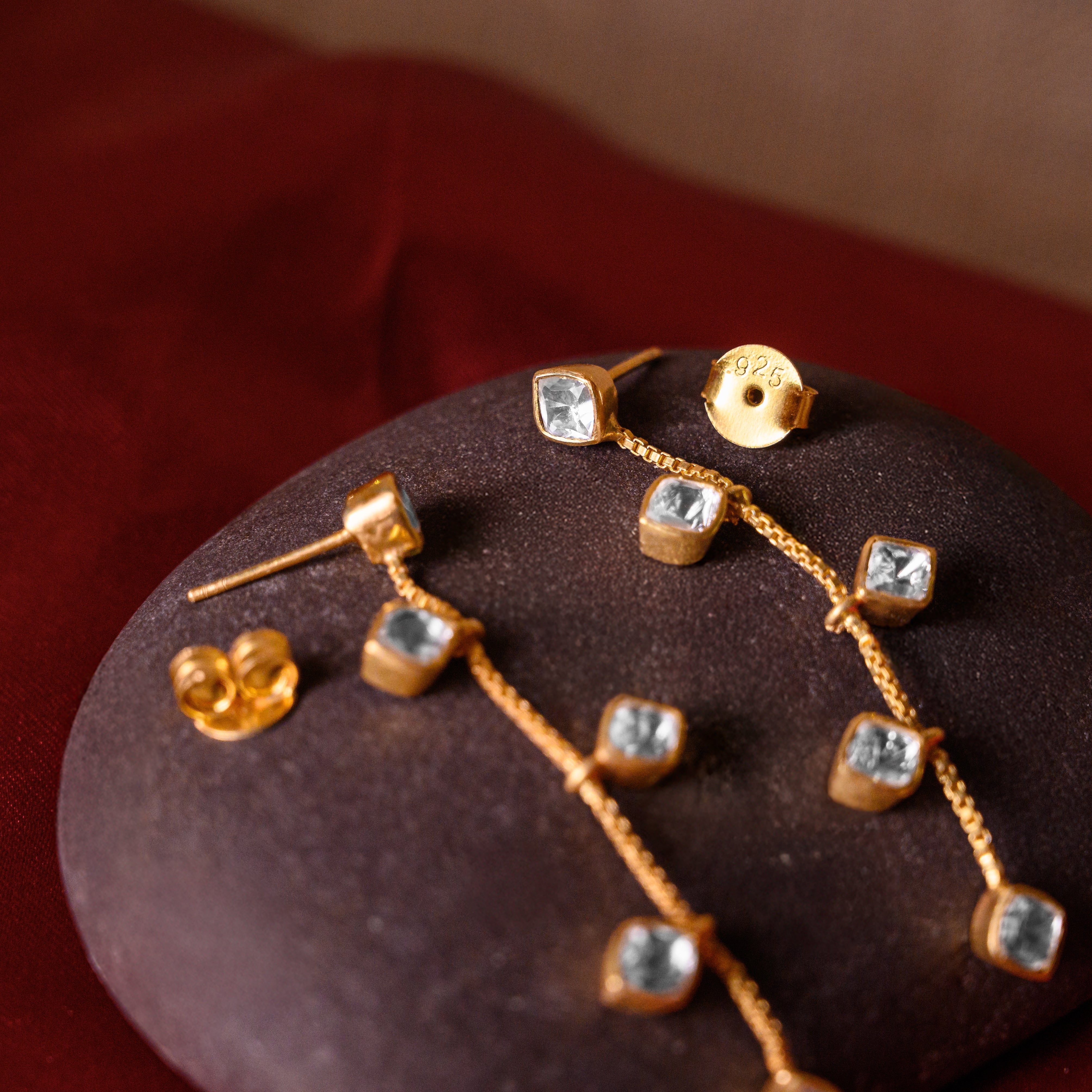 Glimmara Polki Necklace Set