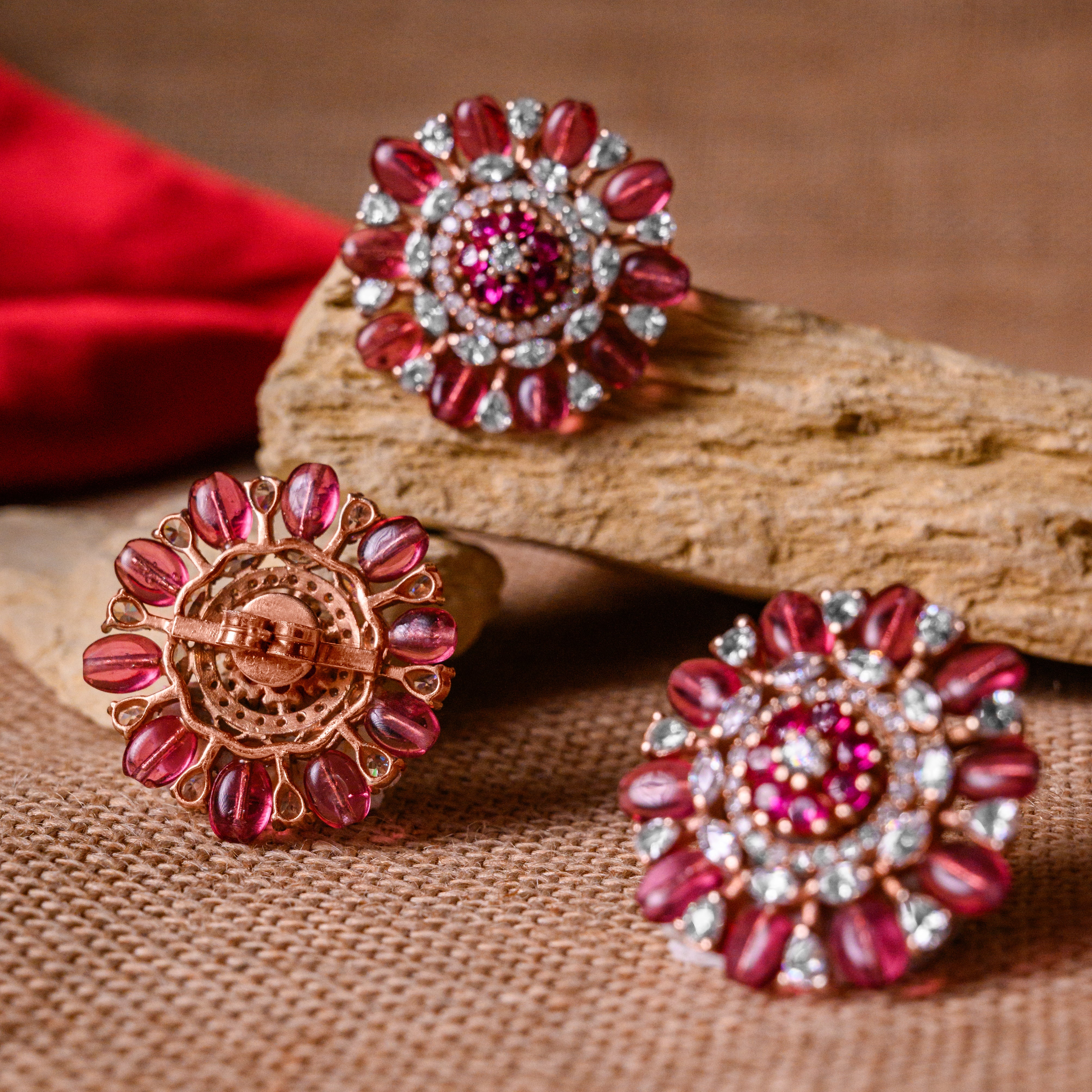 Celeste Polki Pendant Set