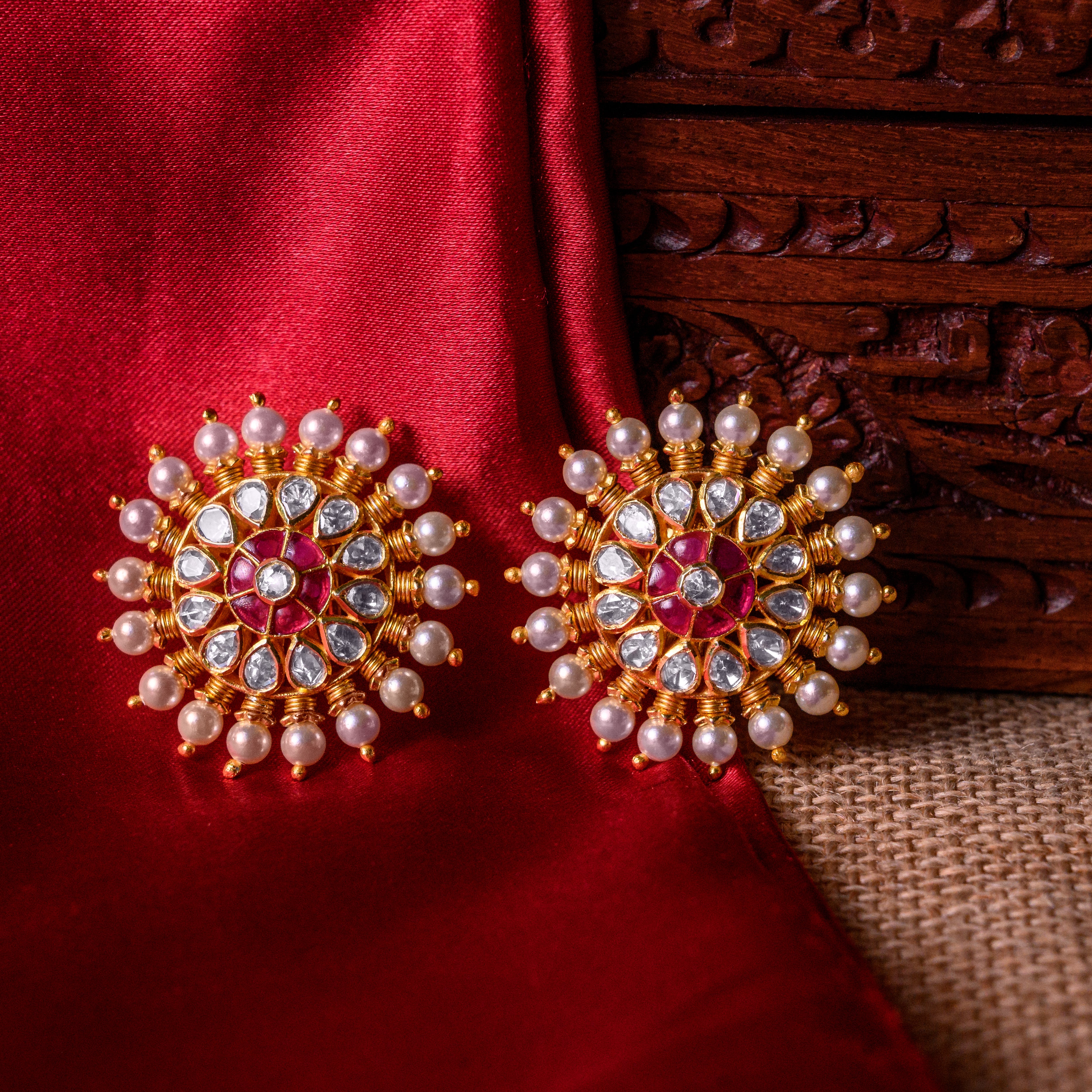 Royal Radiance Polki Studs