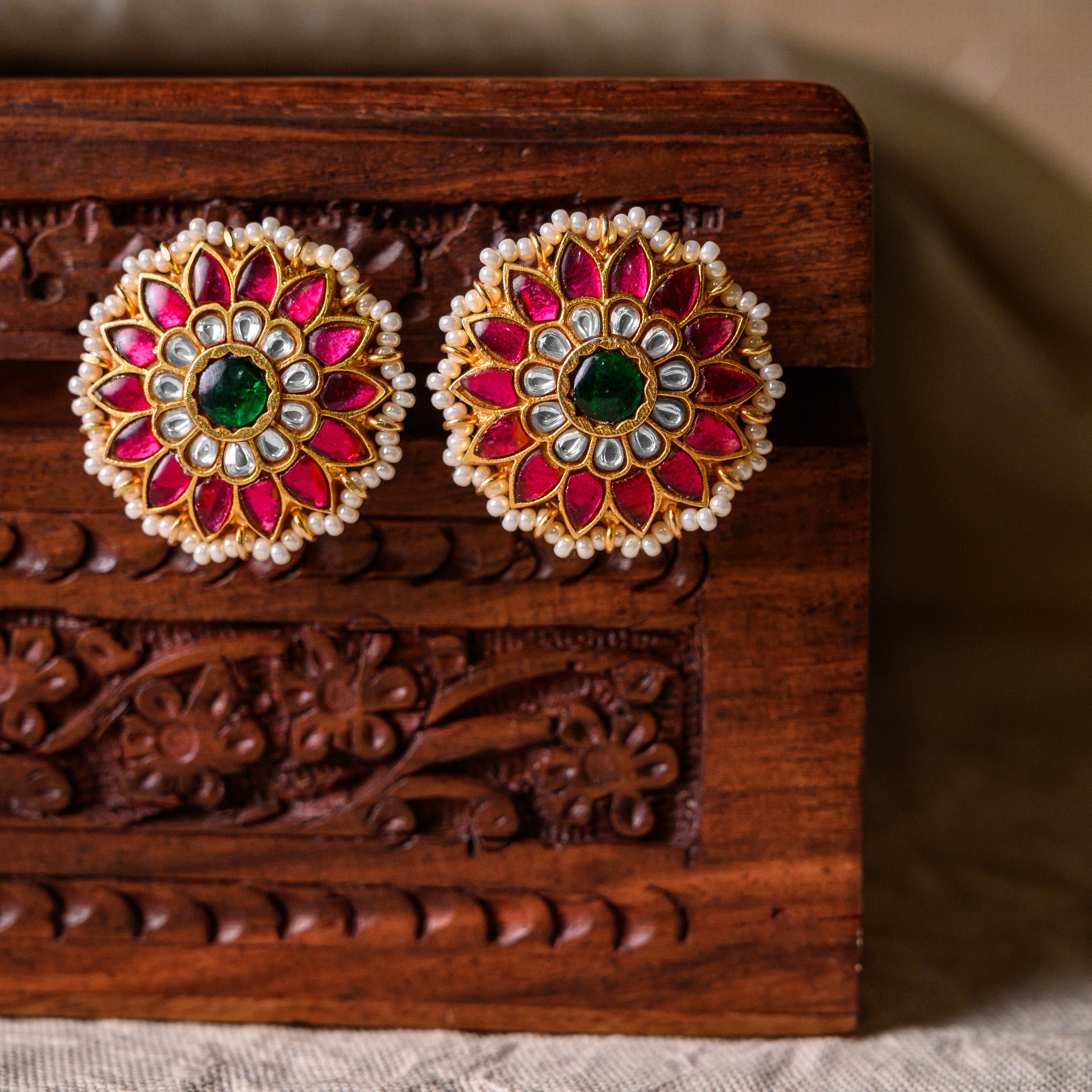 Chandrika Kundan Studs