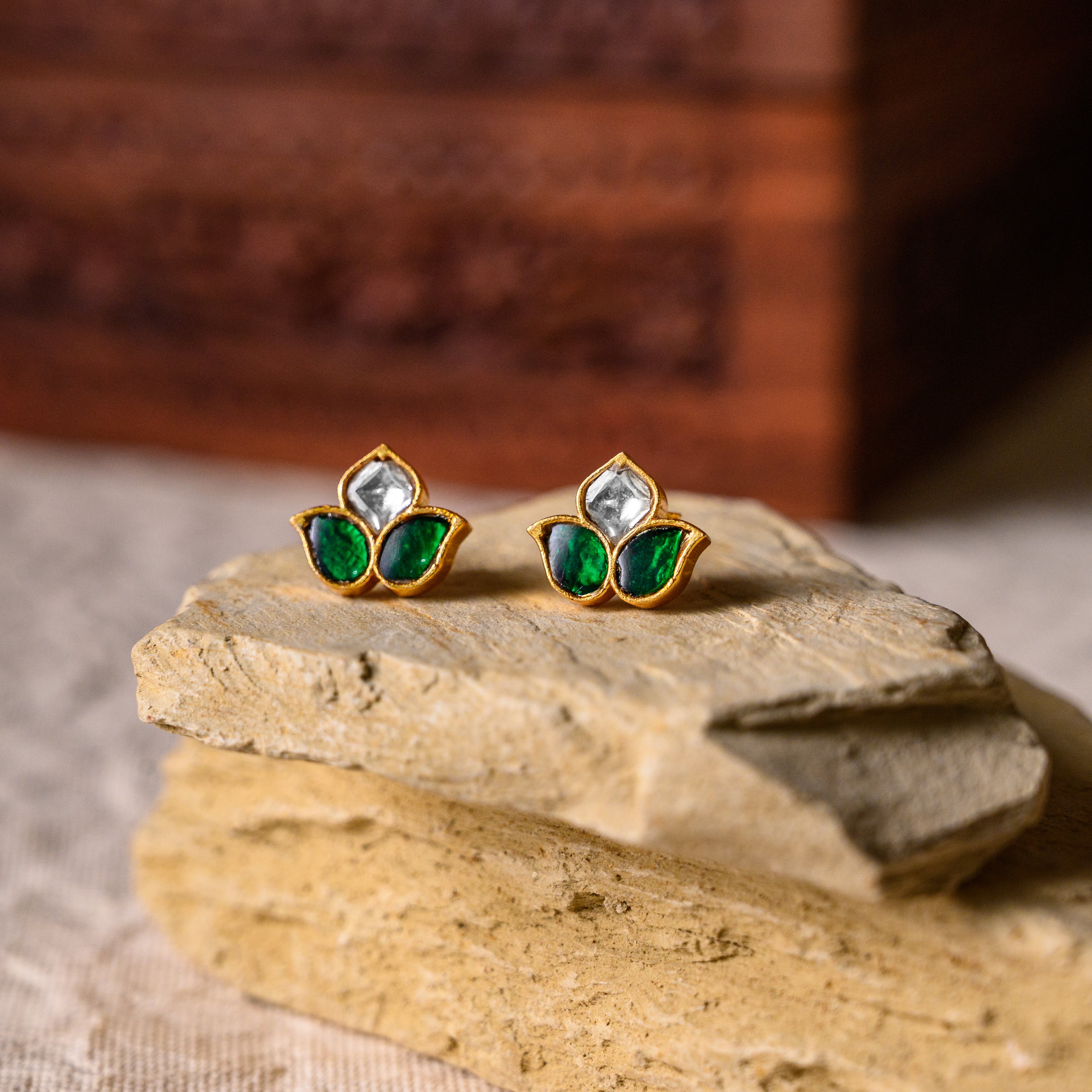 Suriya Kundan Studs
