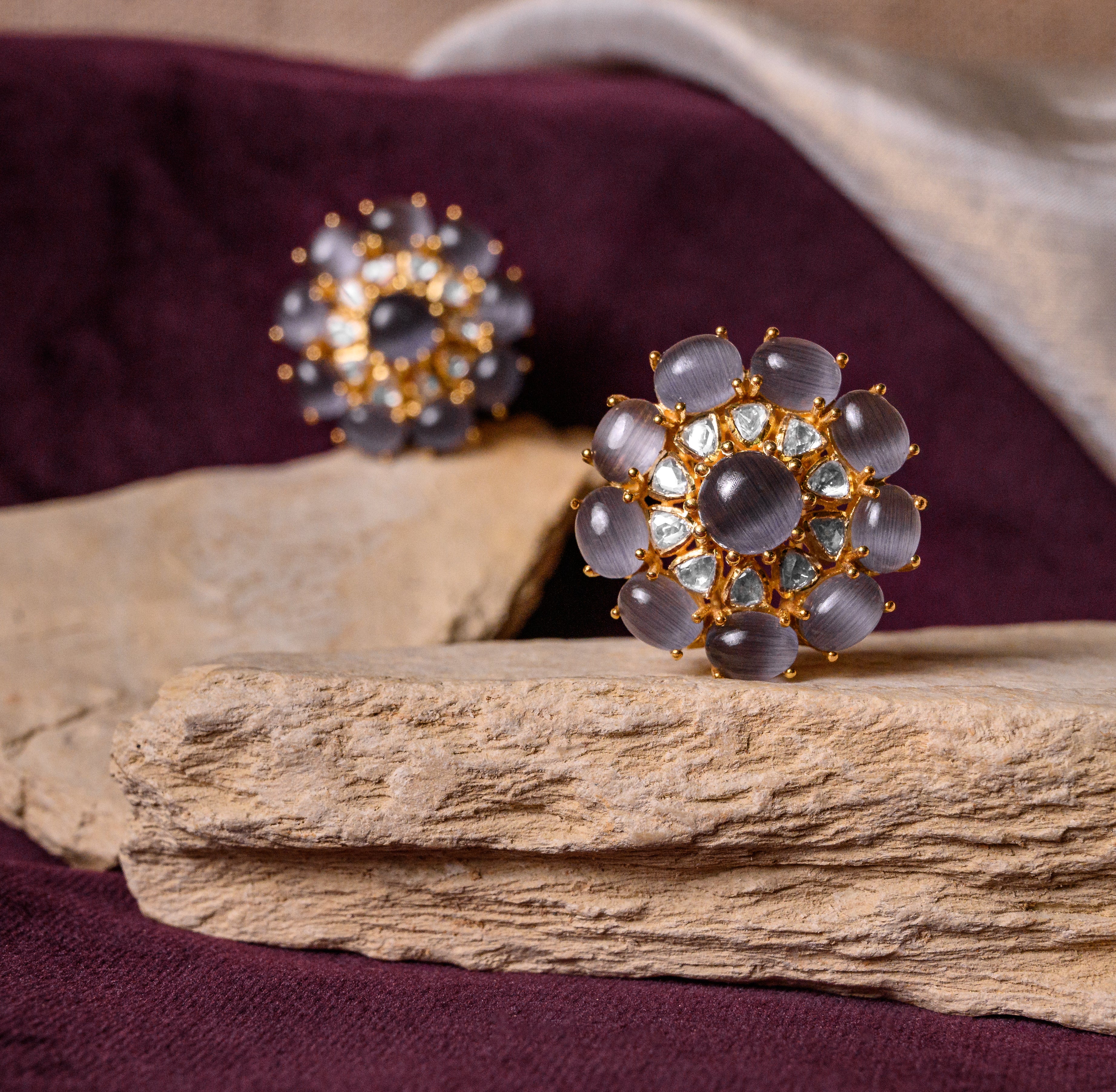 Aurora Polki Studs