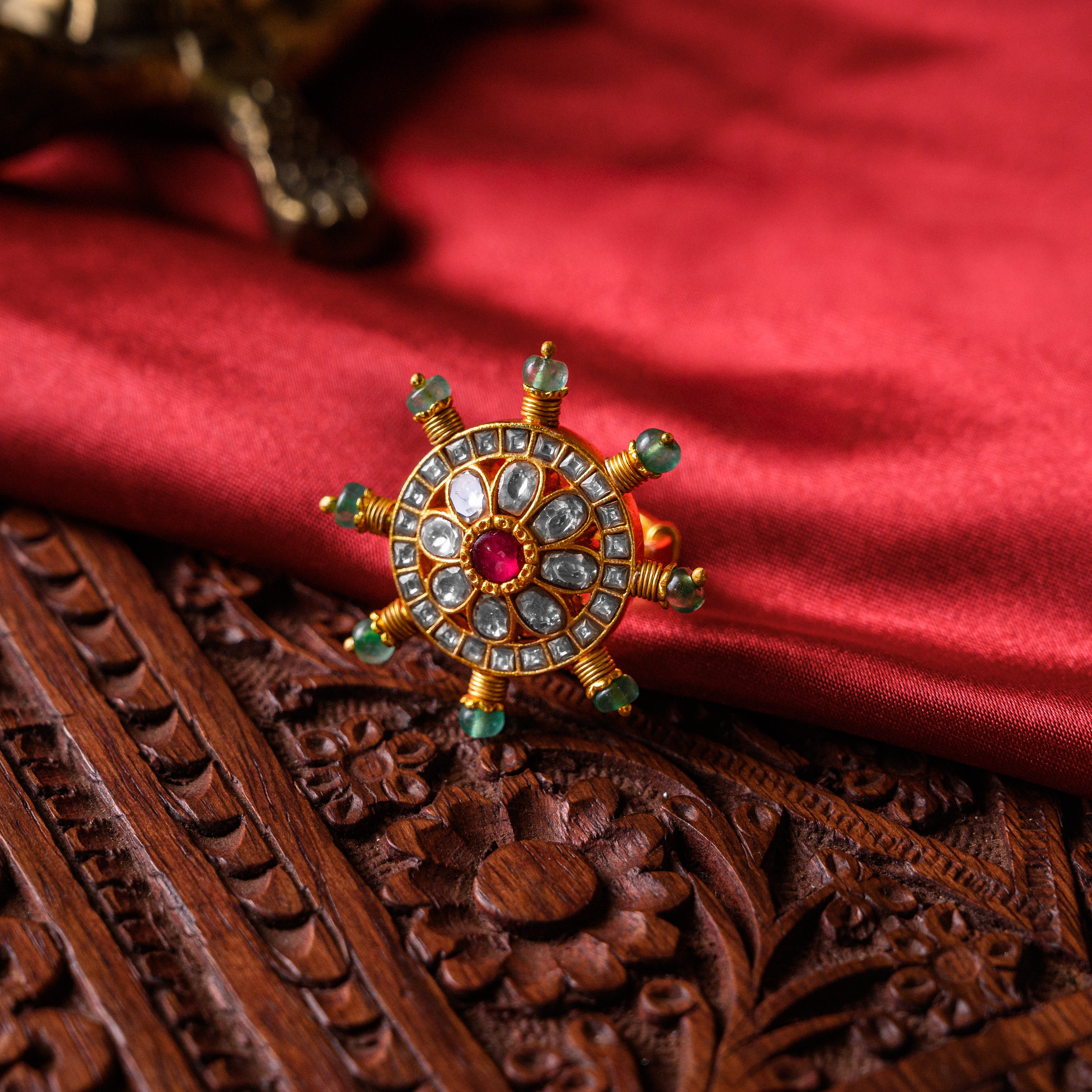 Vidhatri Kundan Ring