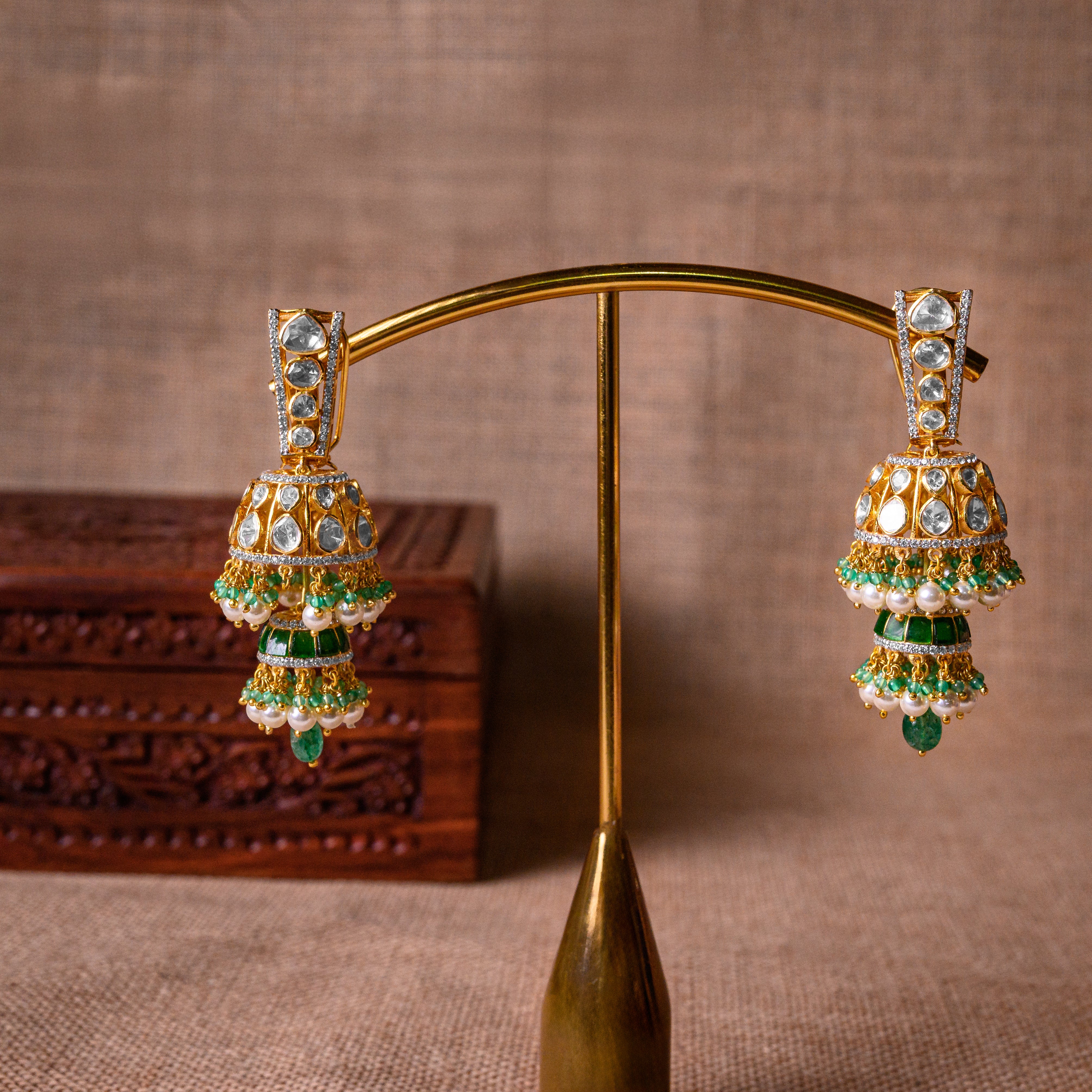 Meher Polki Jhumka