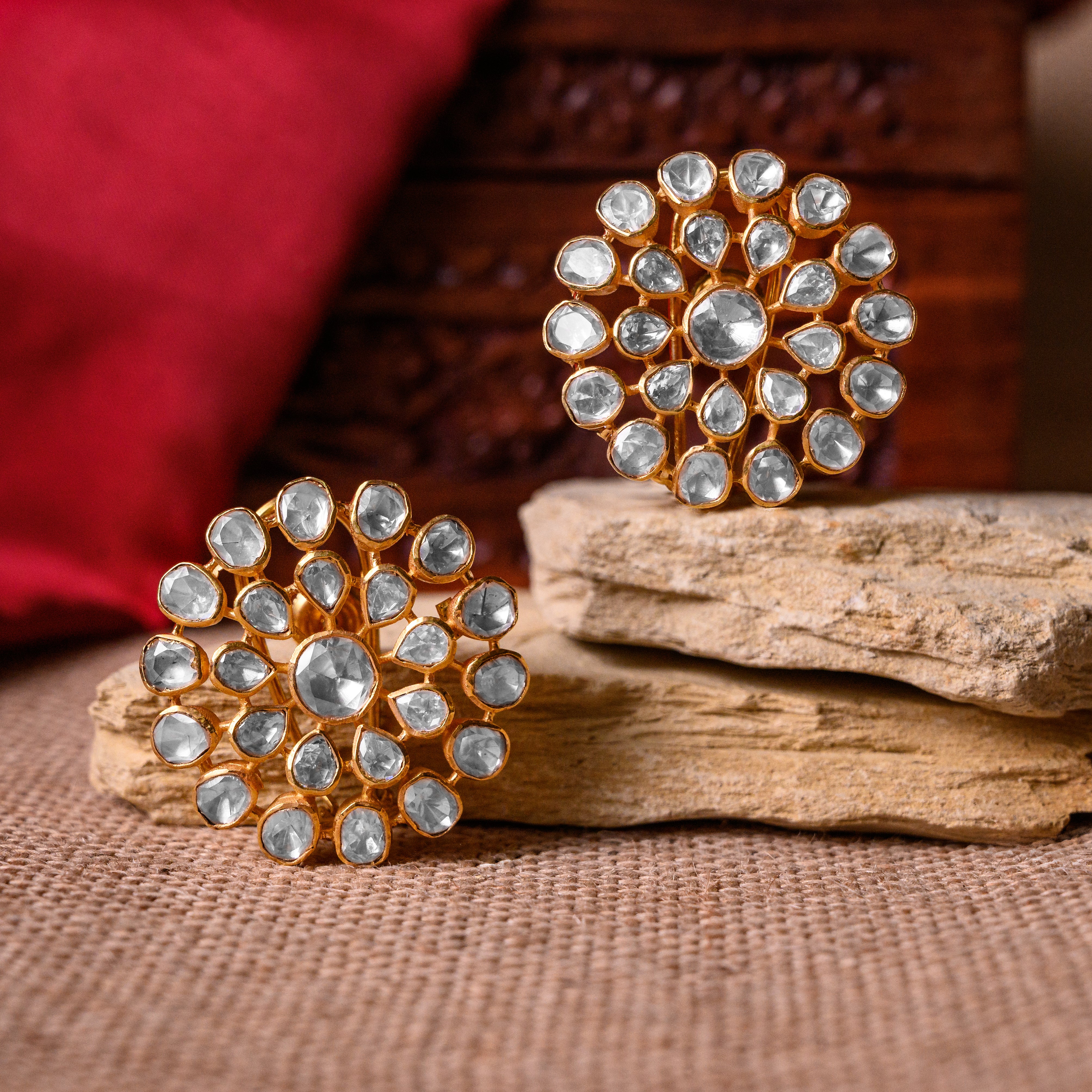 Lumiere Polki Pendant Set