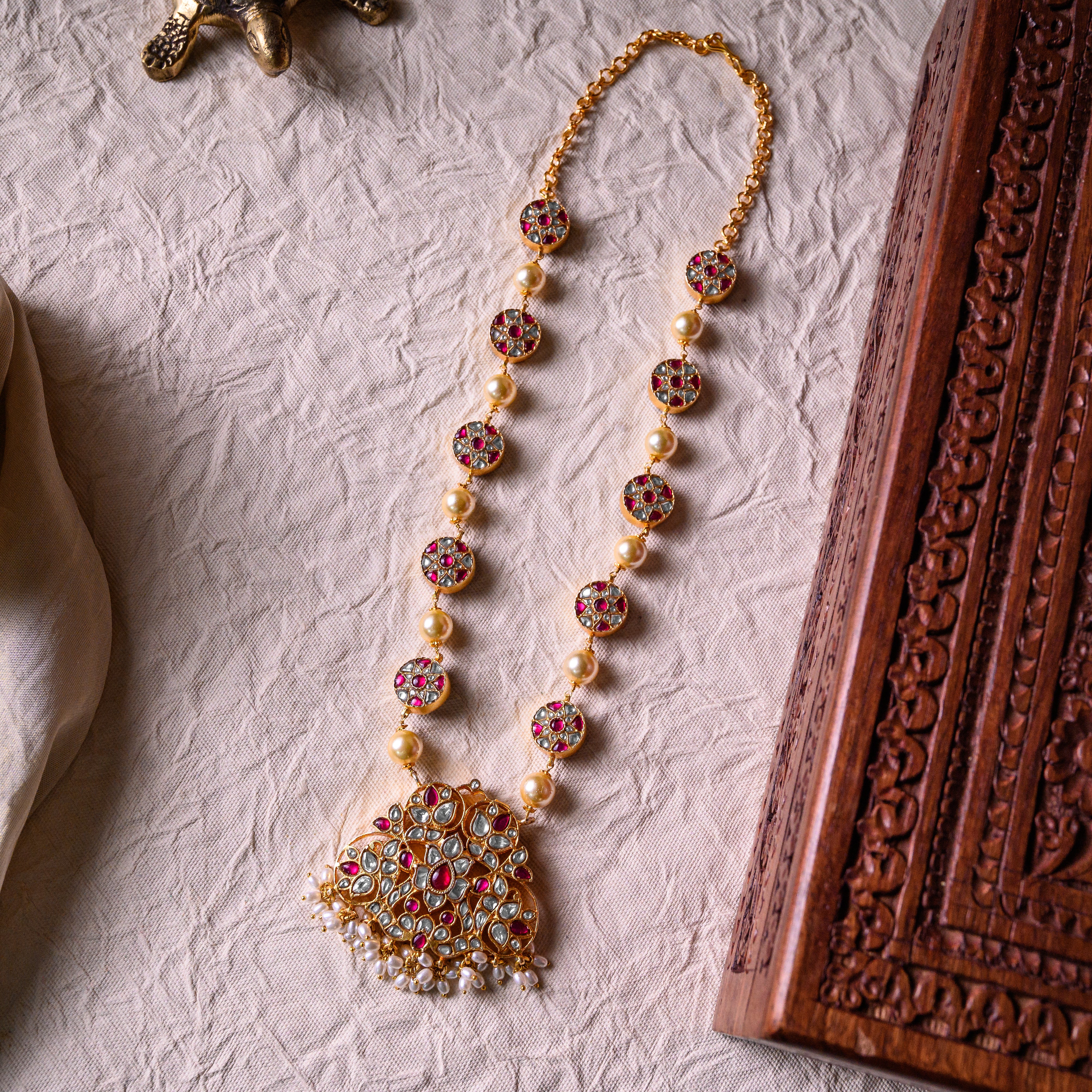 Rangdhaara Kundan Pendant Mala