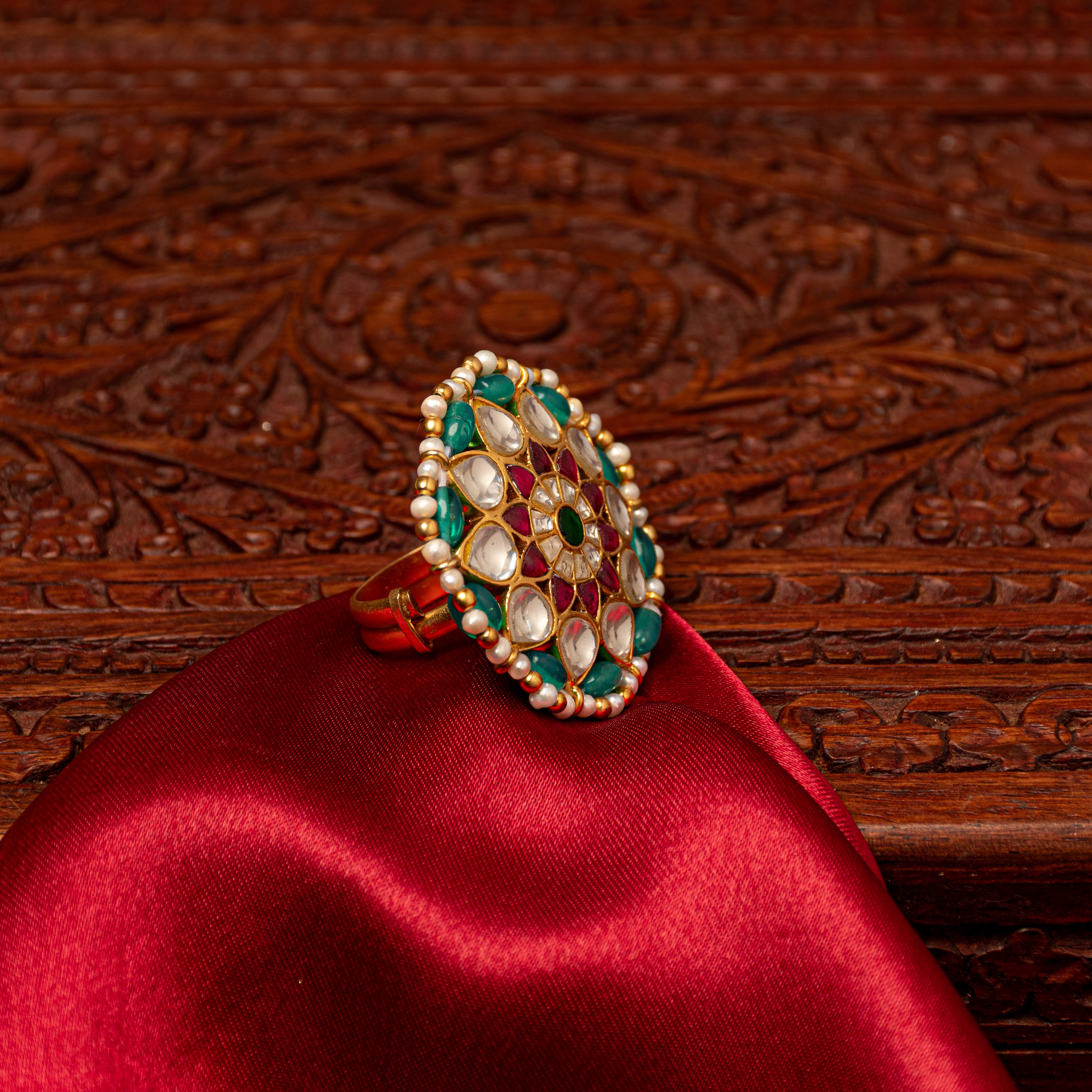 Neelpari Kundan Ring