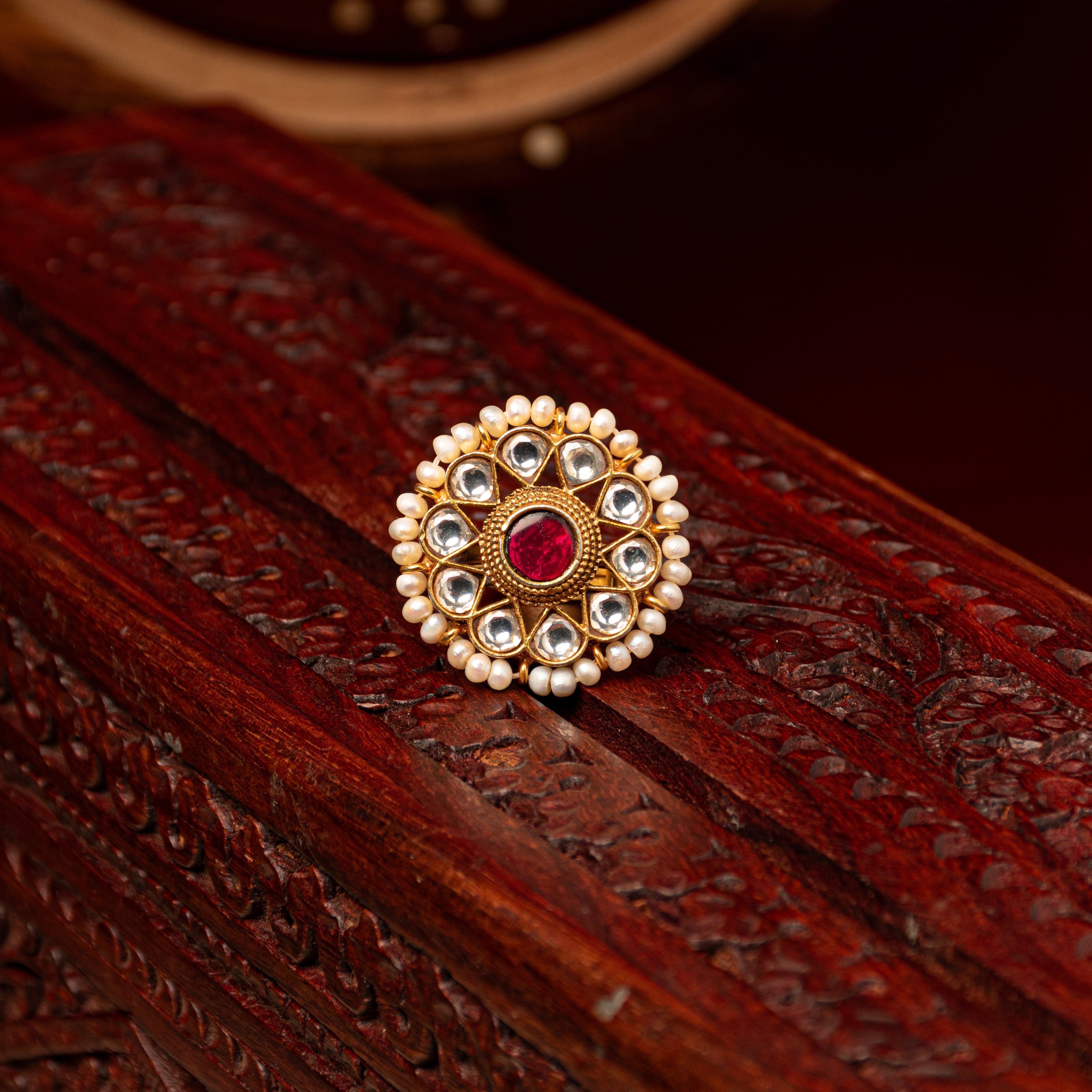 Roohi Kundan Ring