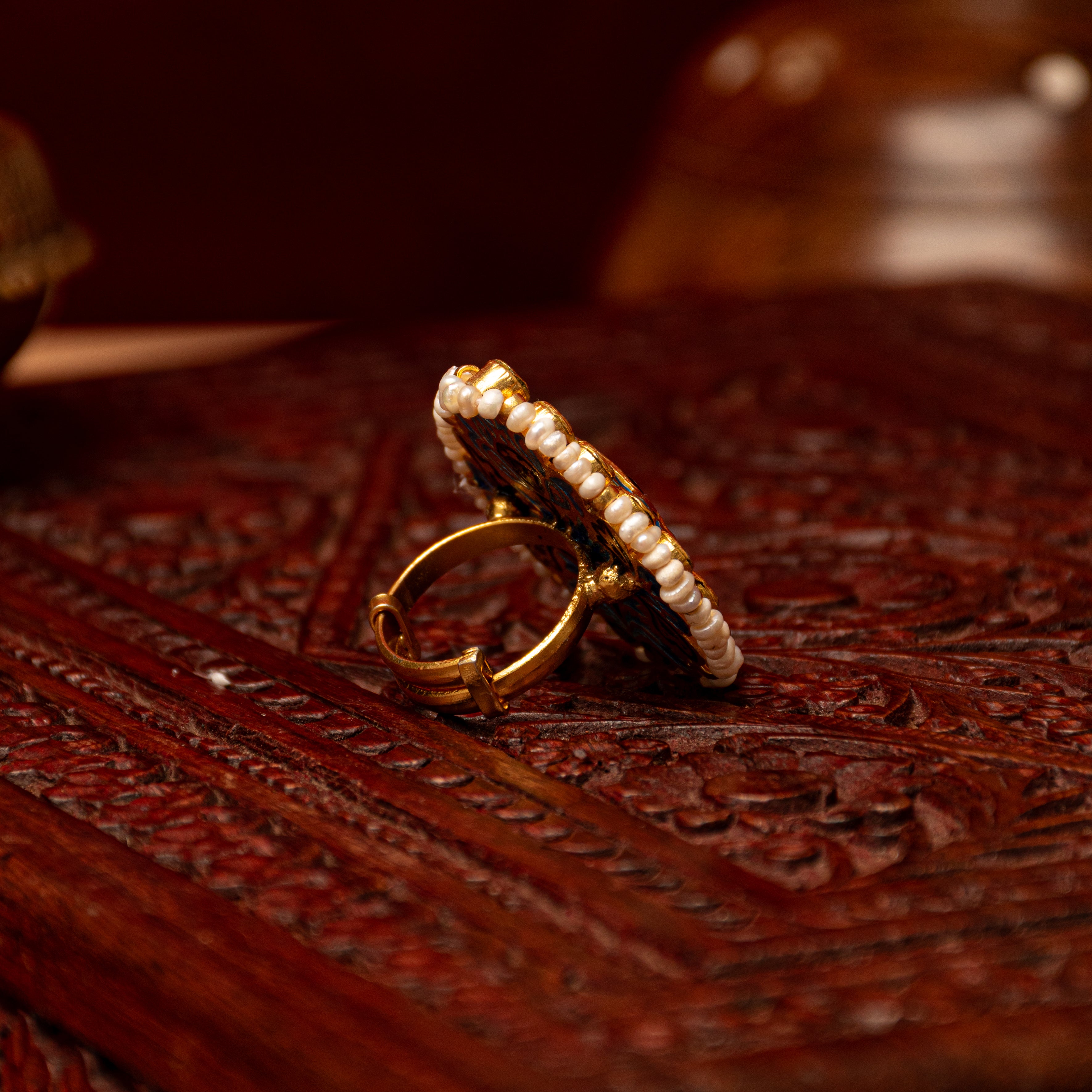 Meenakshi Kundan Ring