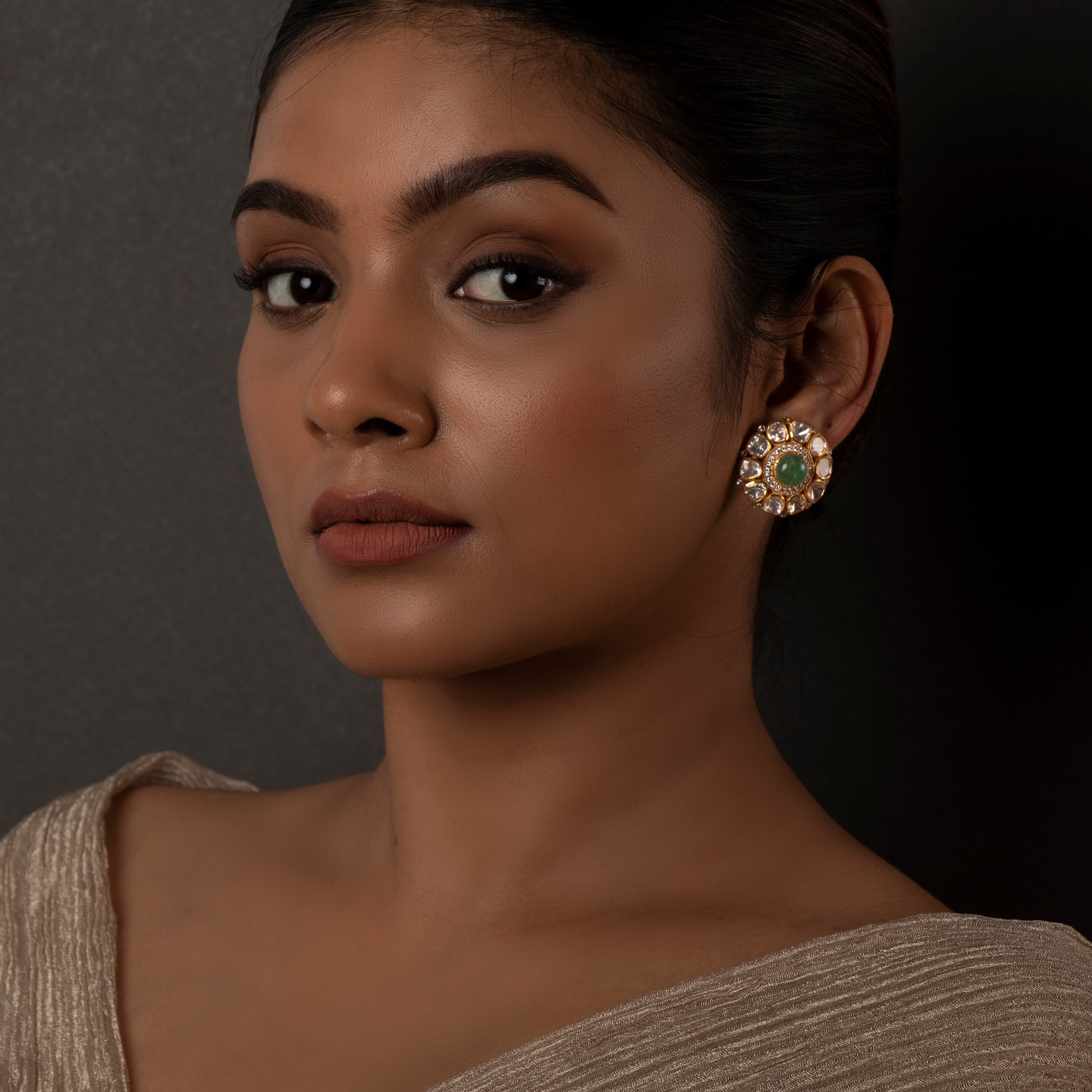 Ekanga Polki Studs
