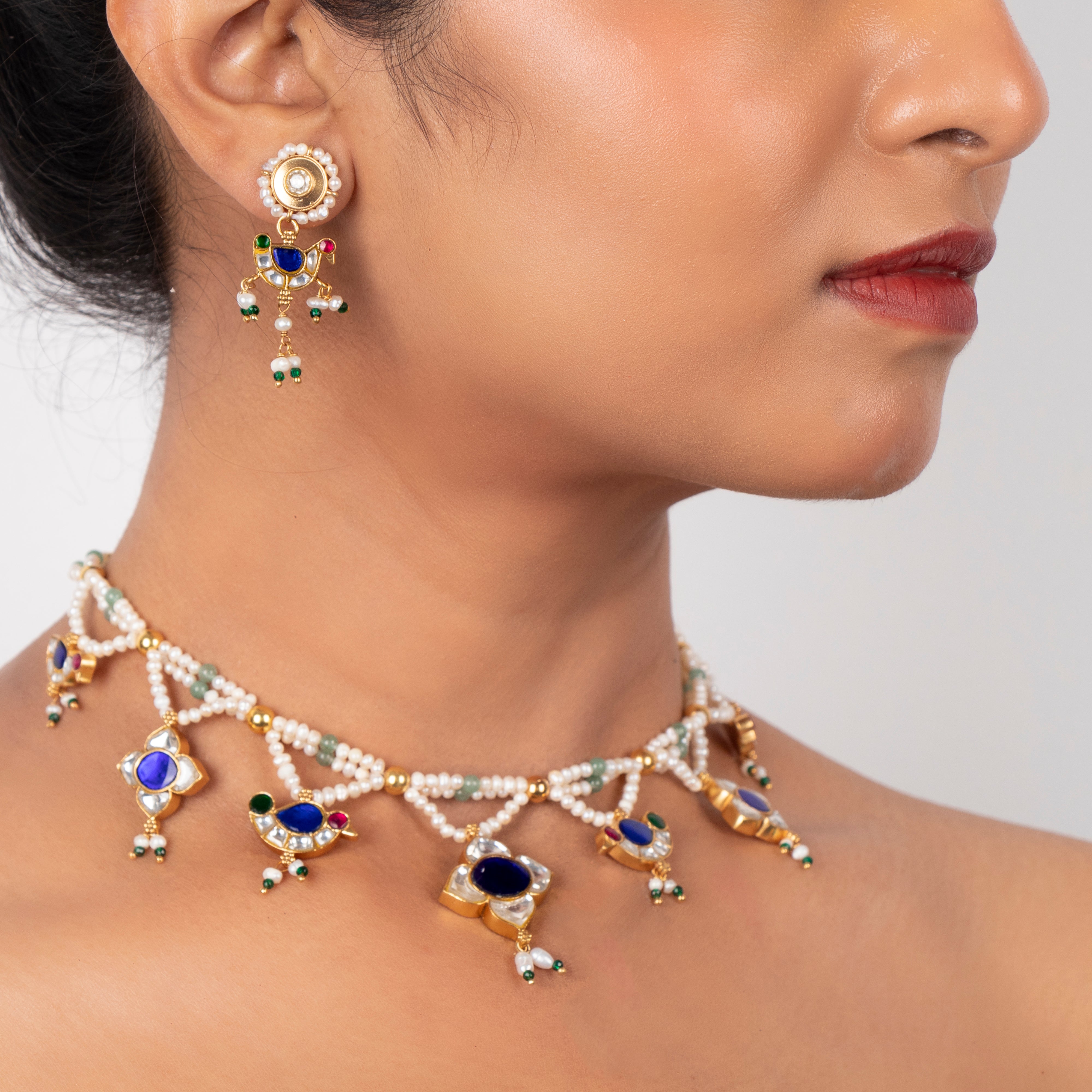 Aisha Kundan Earrings