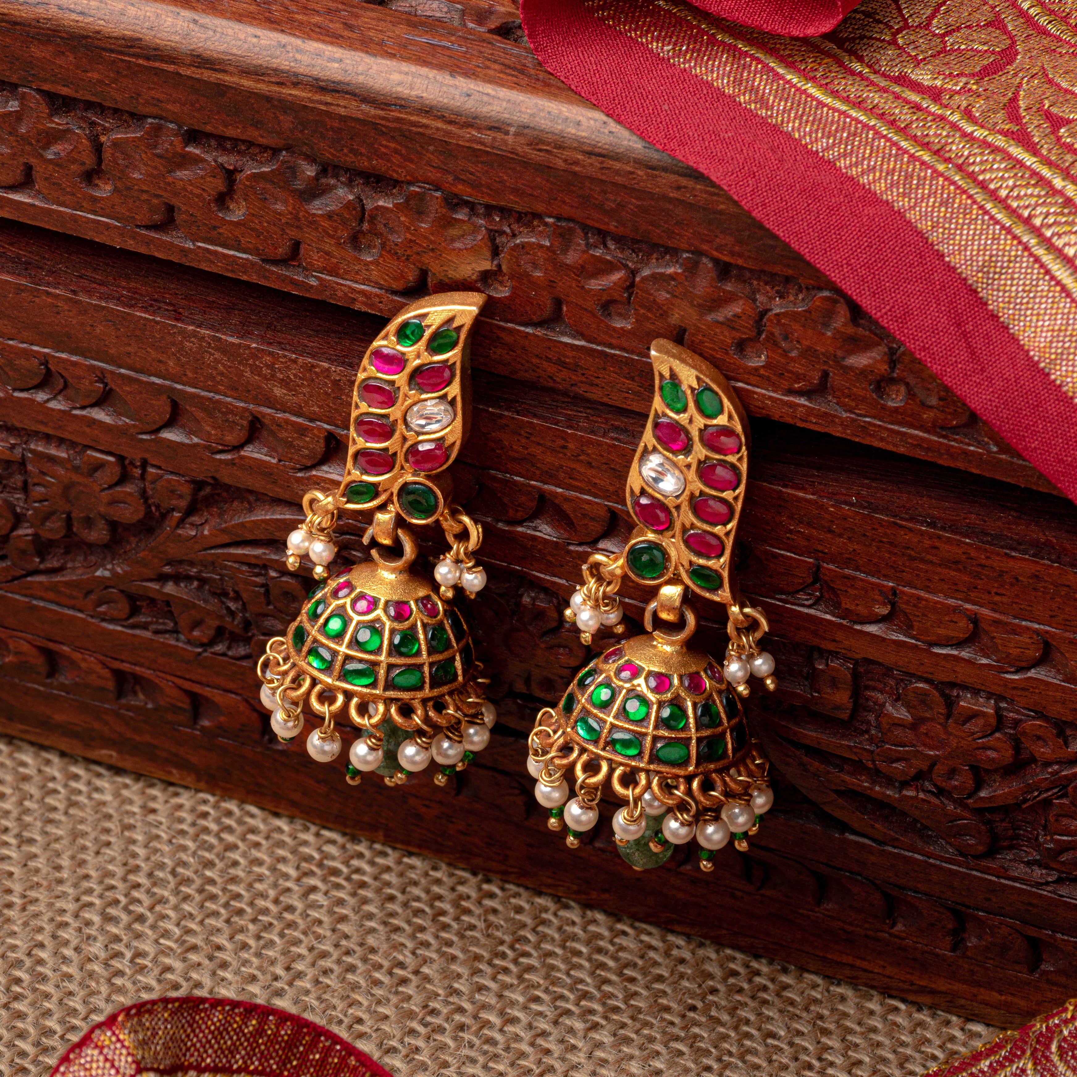 Sonpar Kundan Jhumka