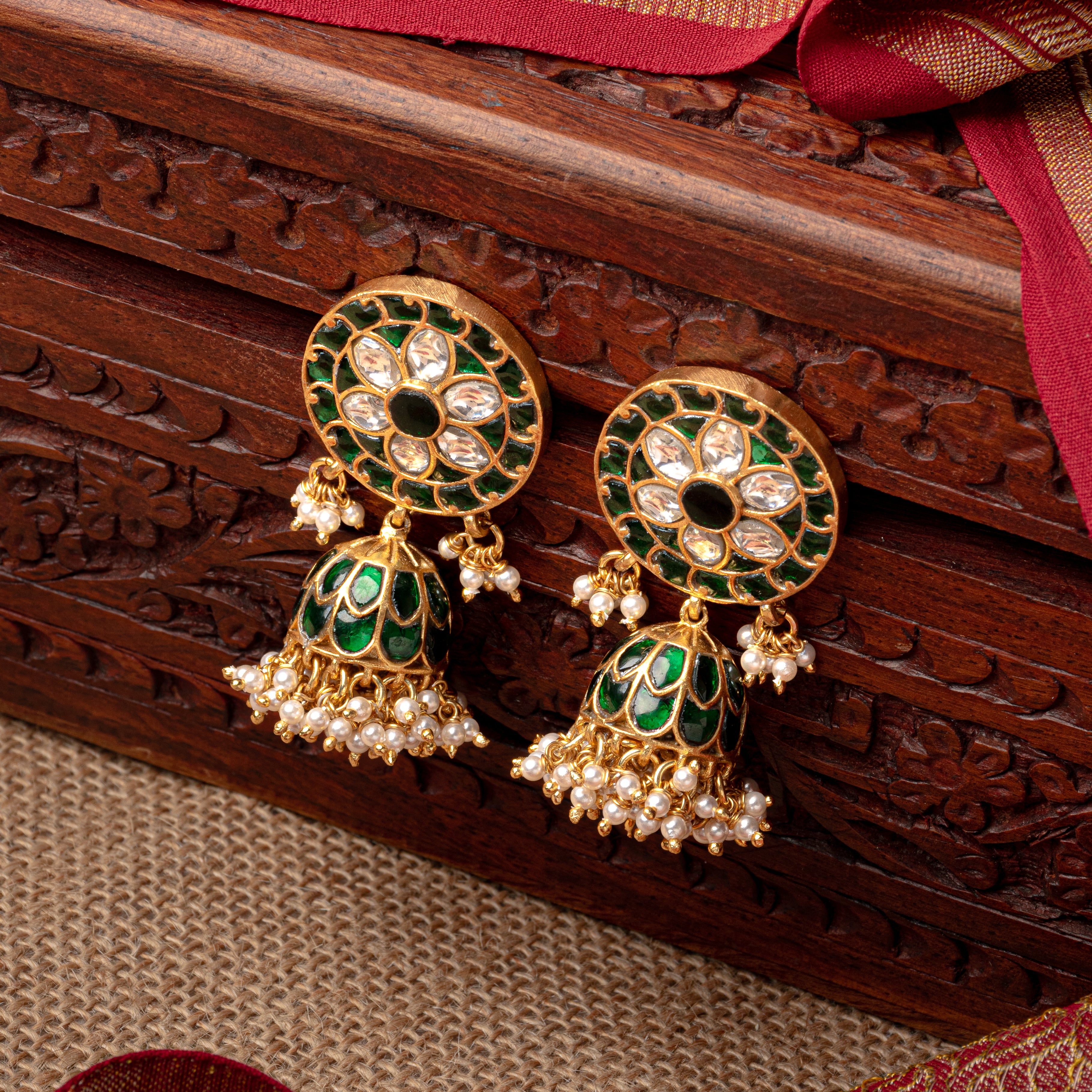 Vrinda Kundan Jhumka