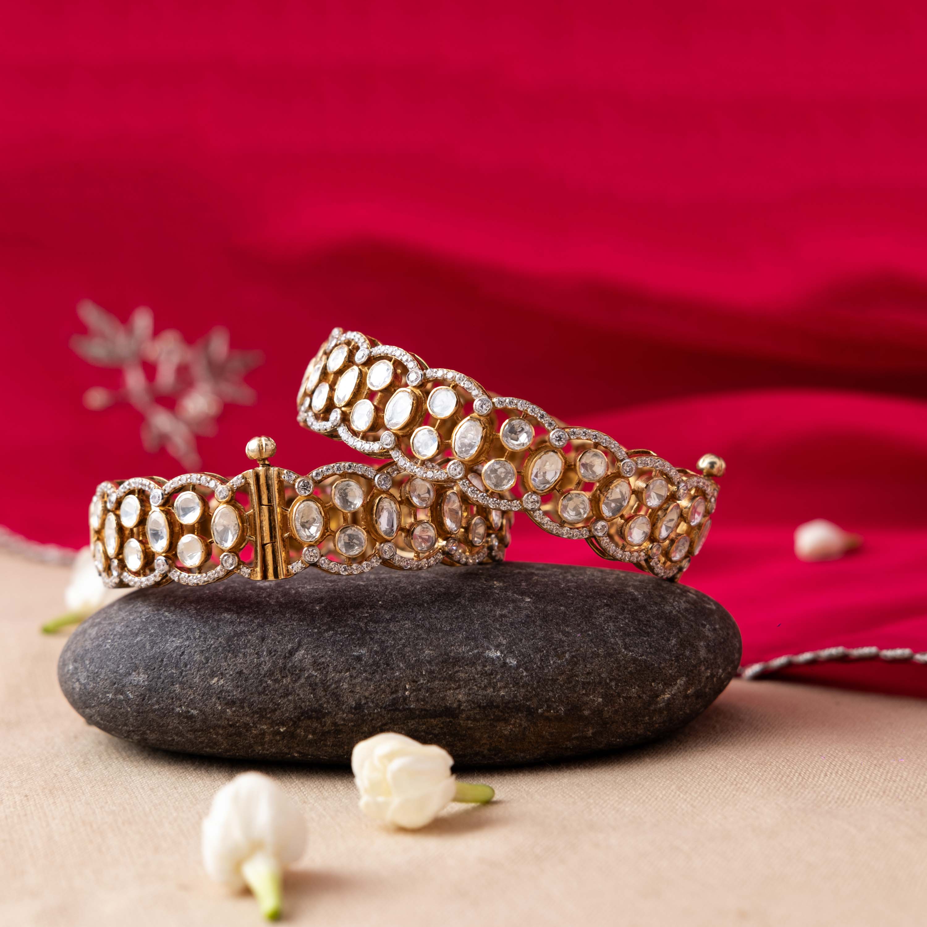 Vilasini Polki Bangle (Single Piece)