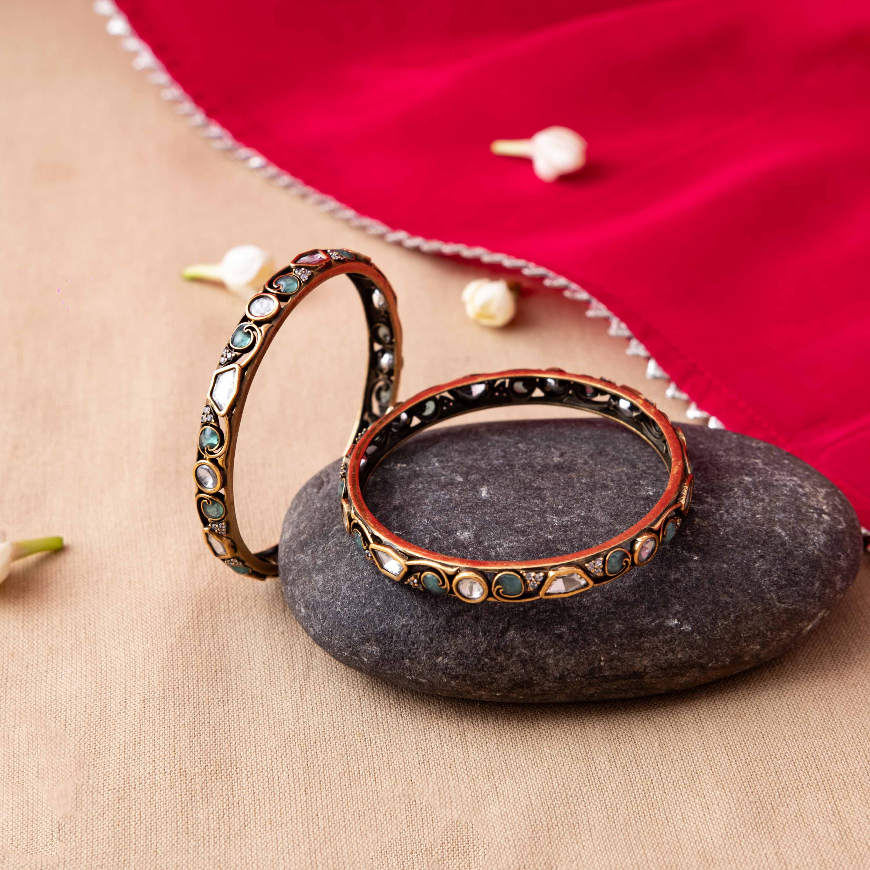 Janani Polki Bangle (Single Piece)