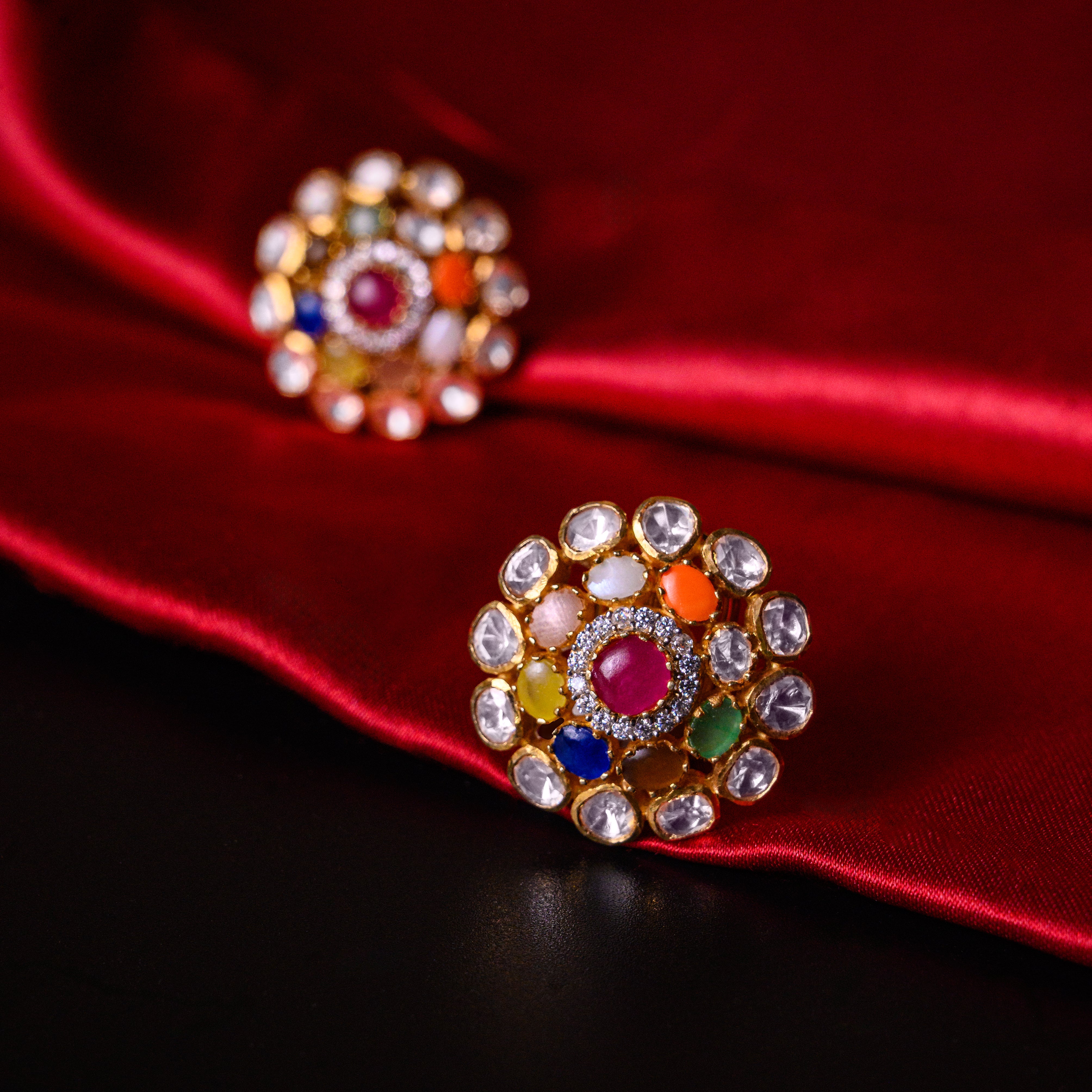 Mehraab Polki Studs
