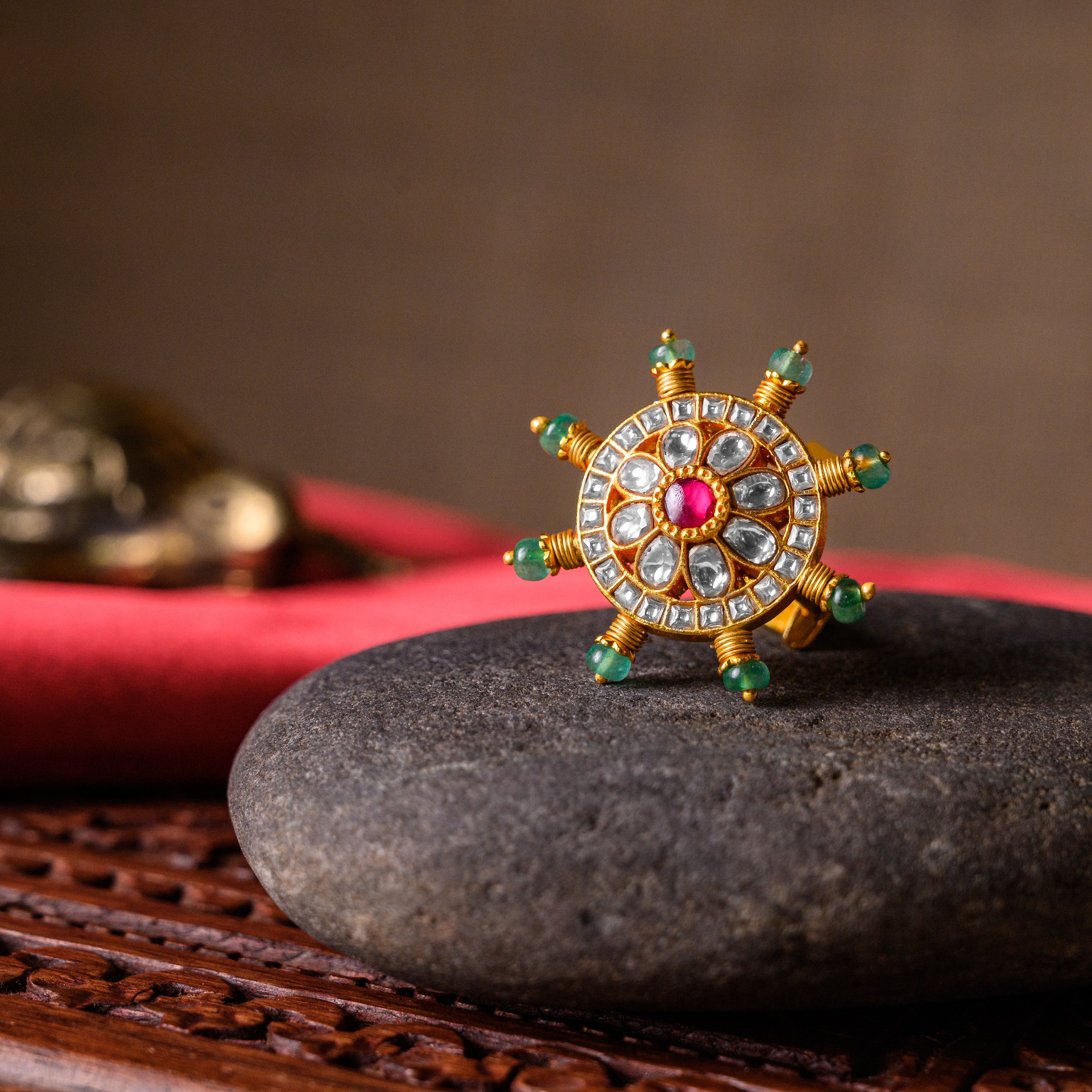 Vidhatri Kundan Ring