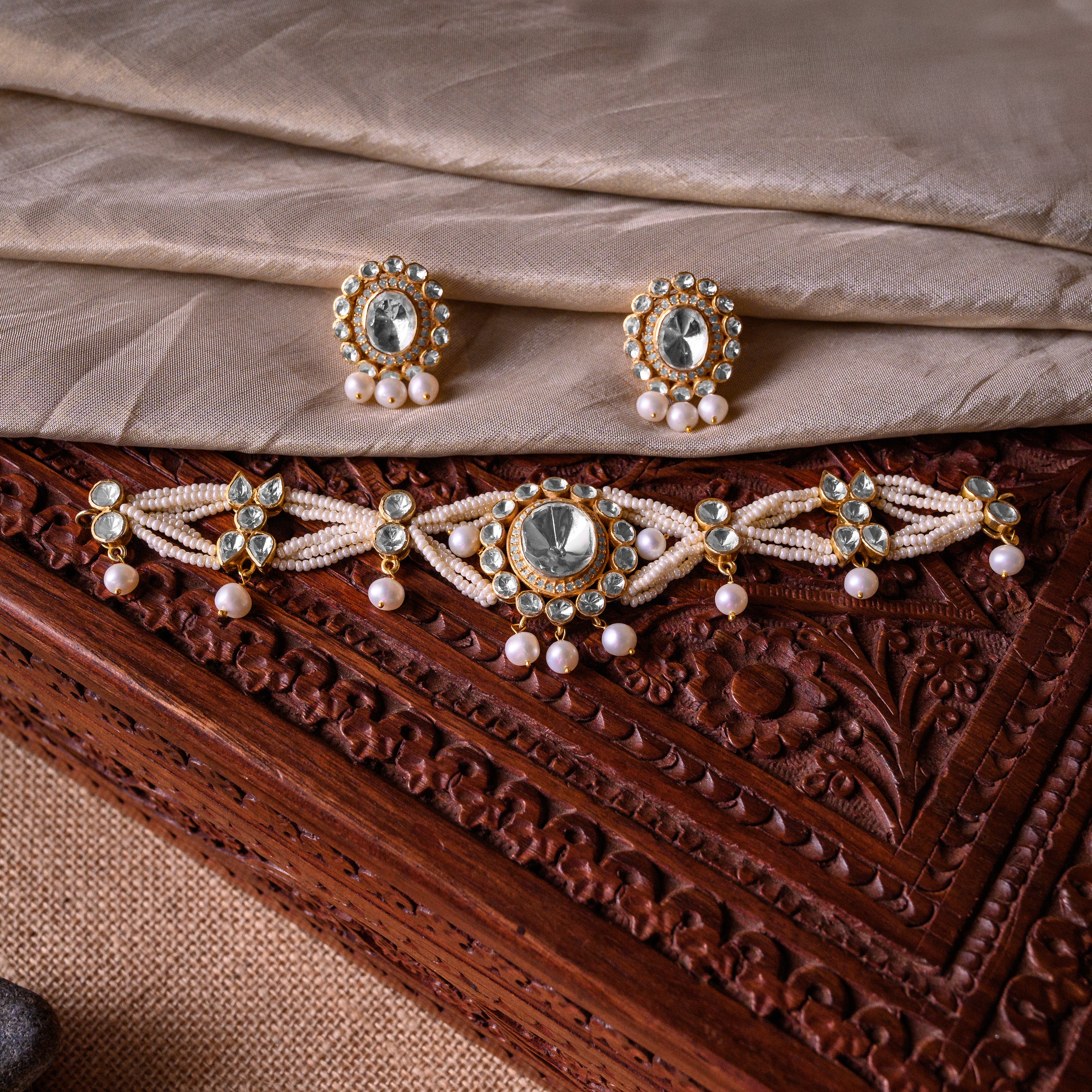 Sitara Leher Polki Choker Set