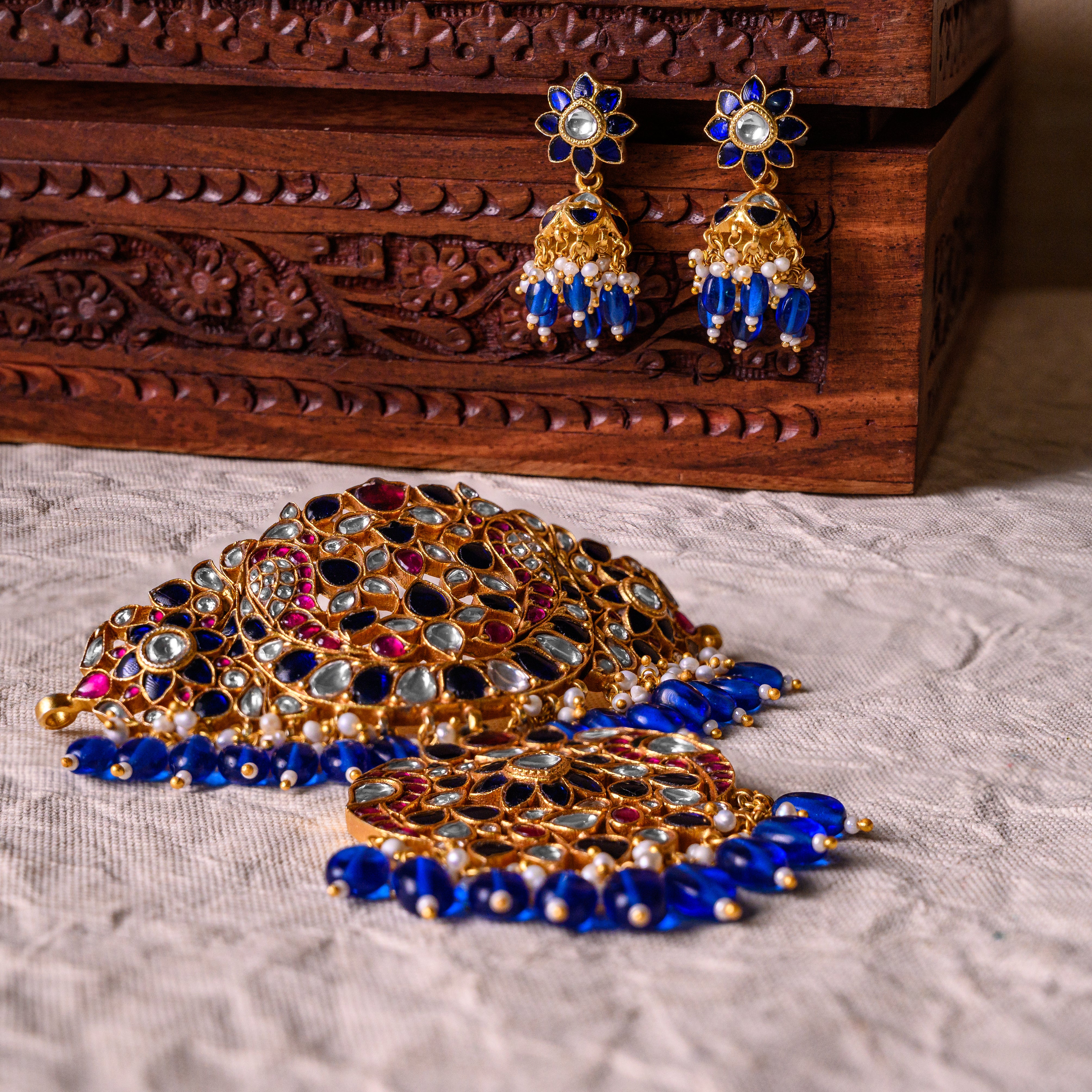 Neelambari Kundan Choker Set
