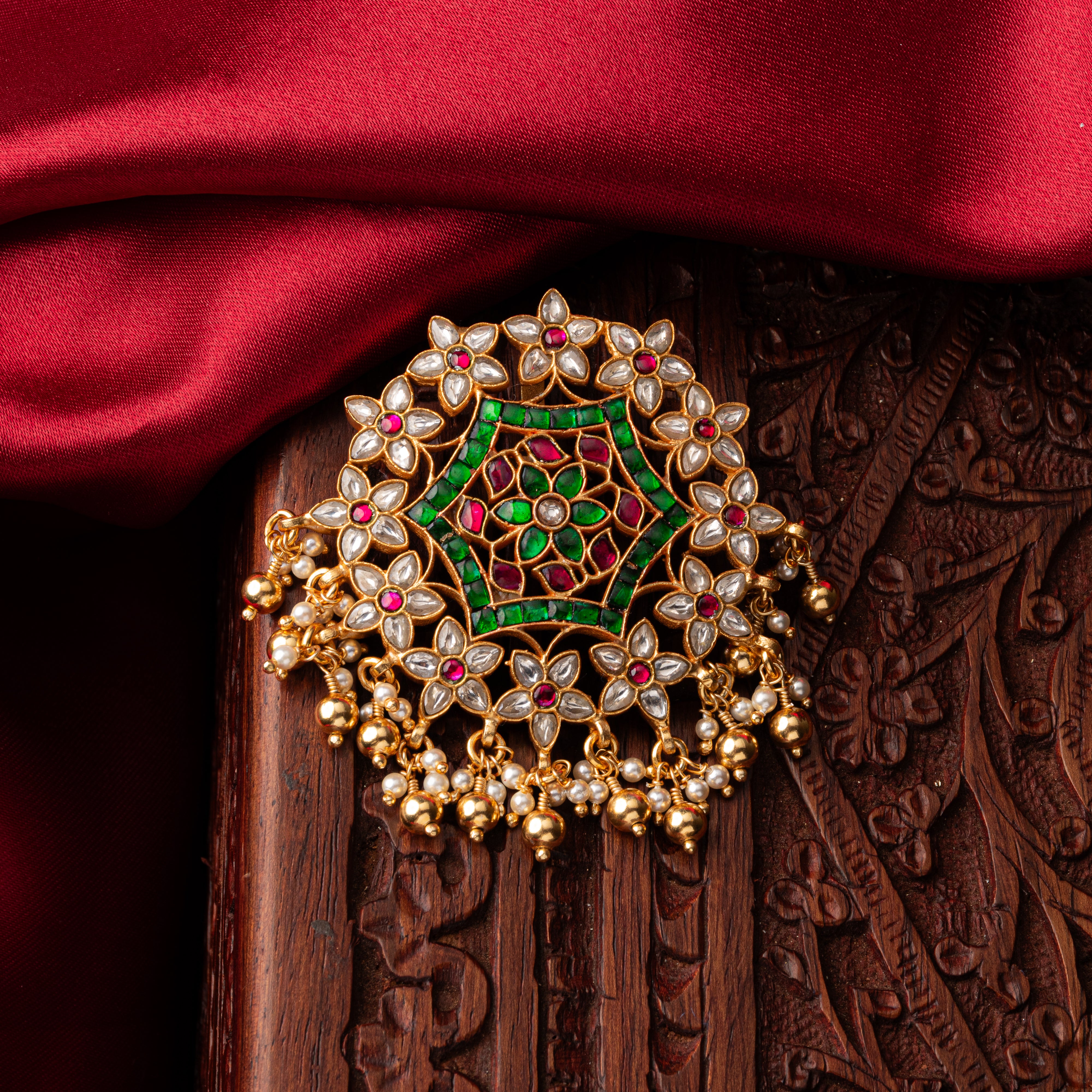 Chakra Kundan Pendant