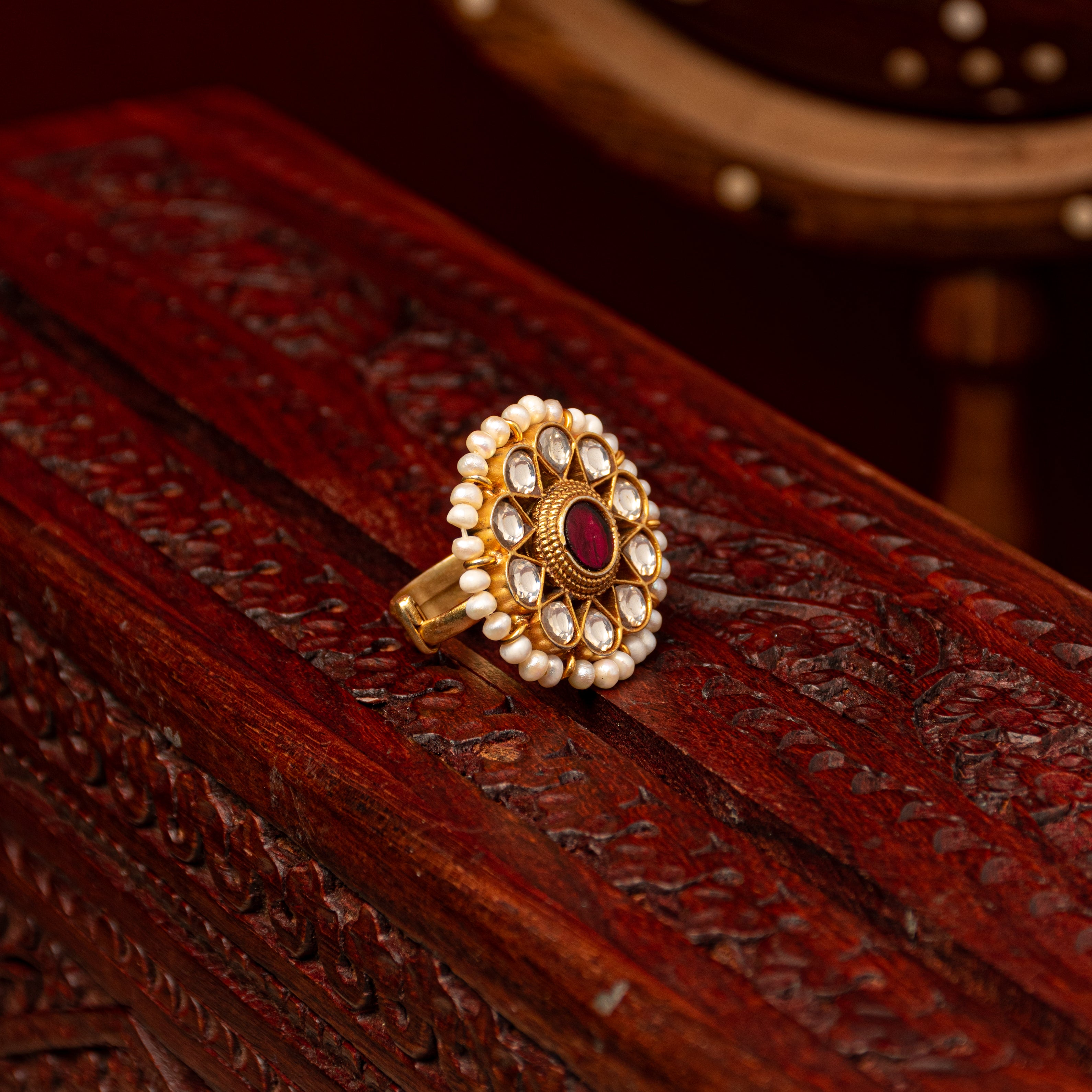 Roohi Kundan Ring