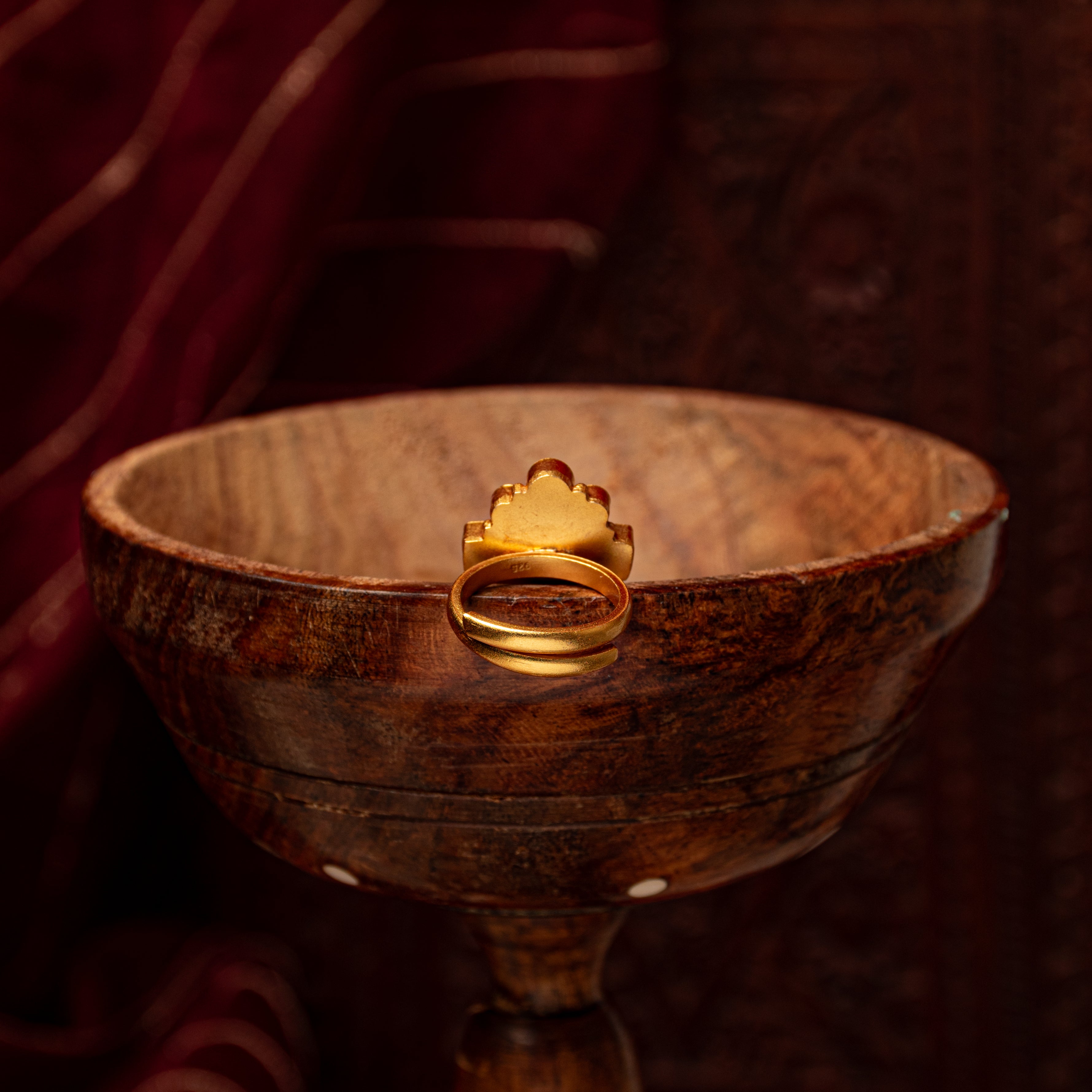 Triranga Kundan Ring