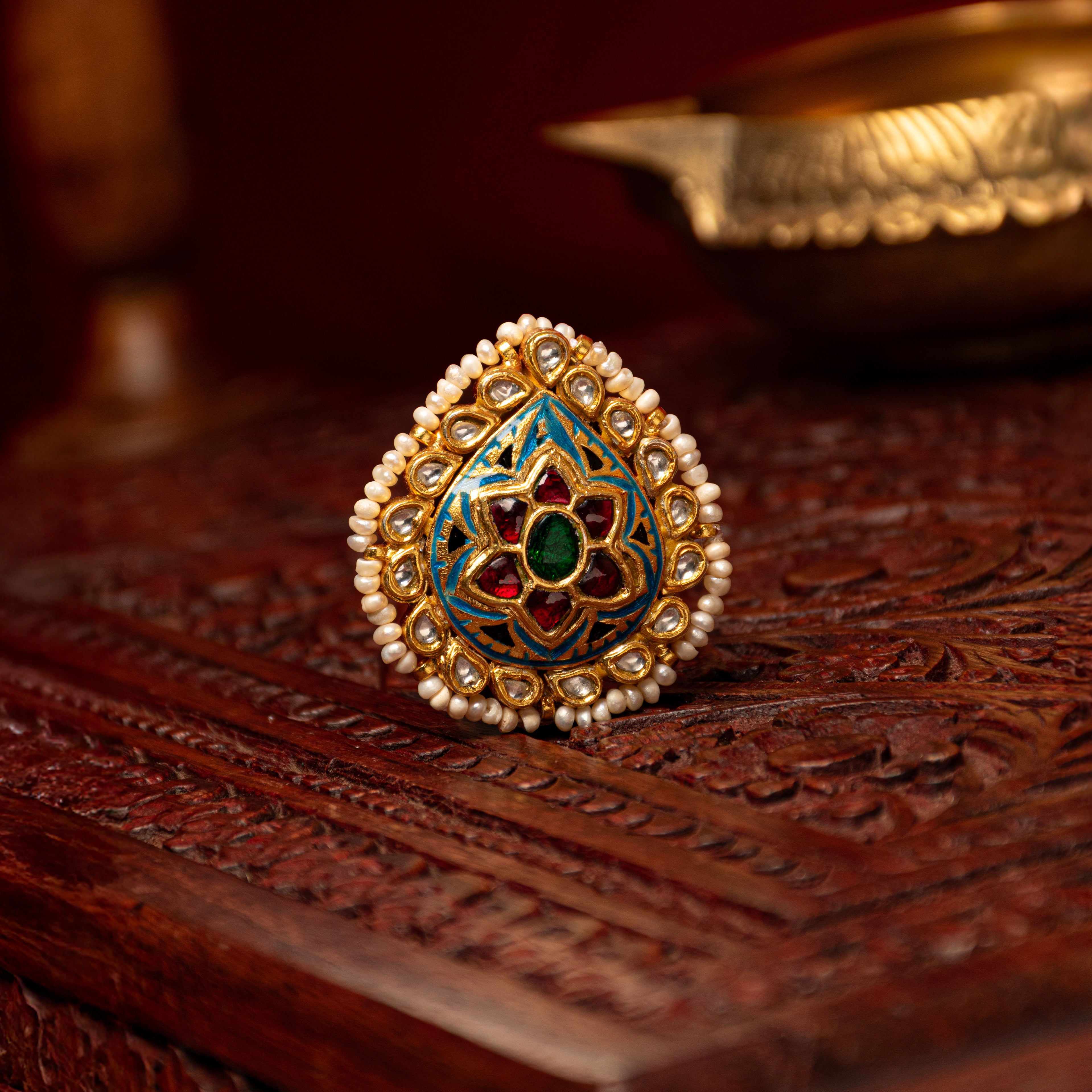 Meenakshi Kundan Ring