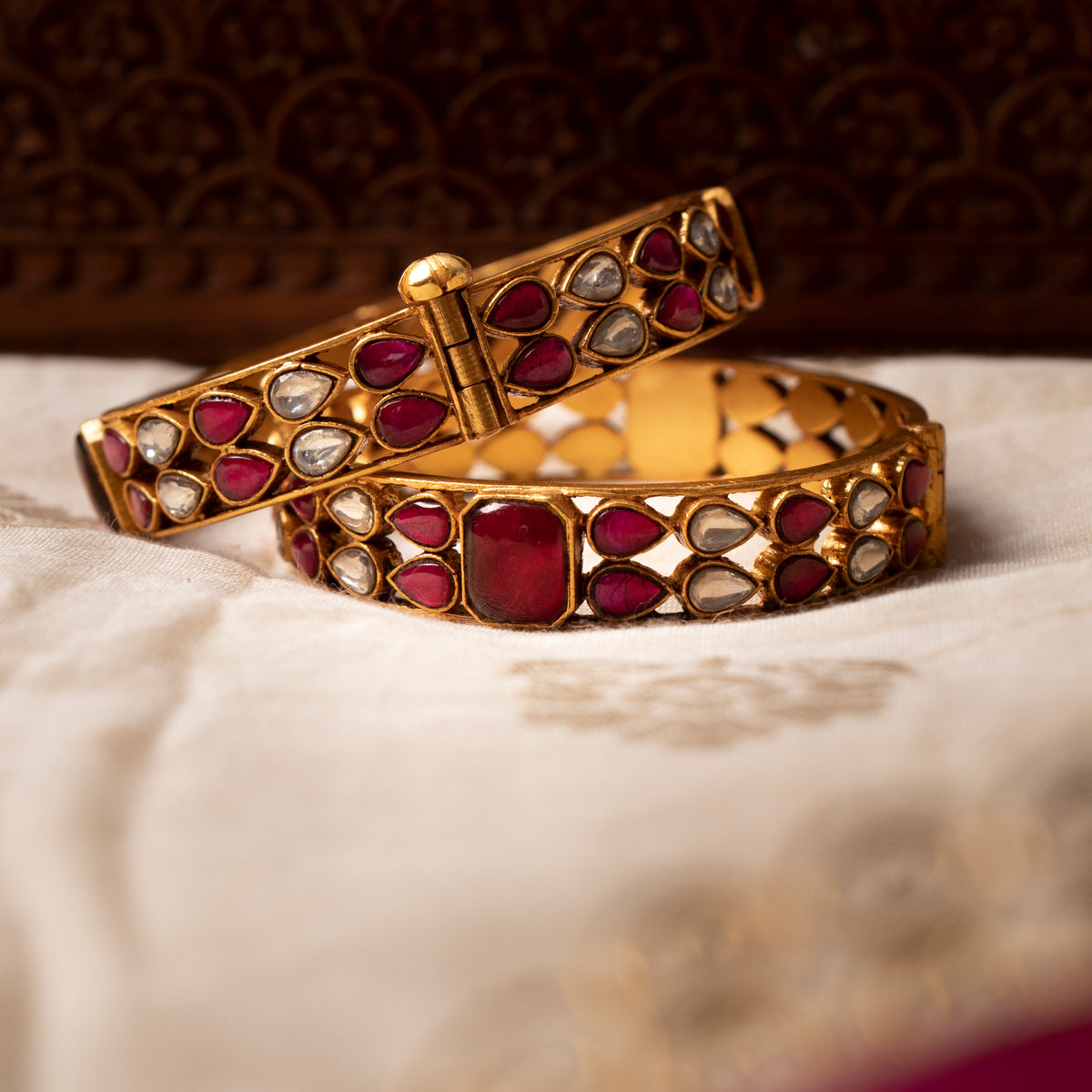 Manikarnika Bangle (Single Piece) | 925 Silver Jewellery By Aurika