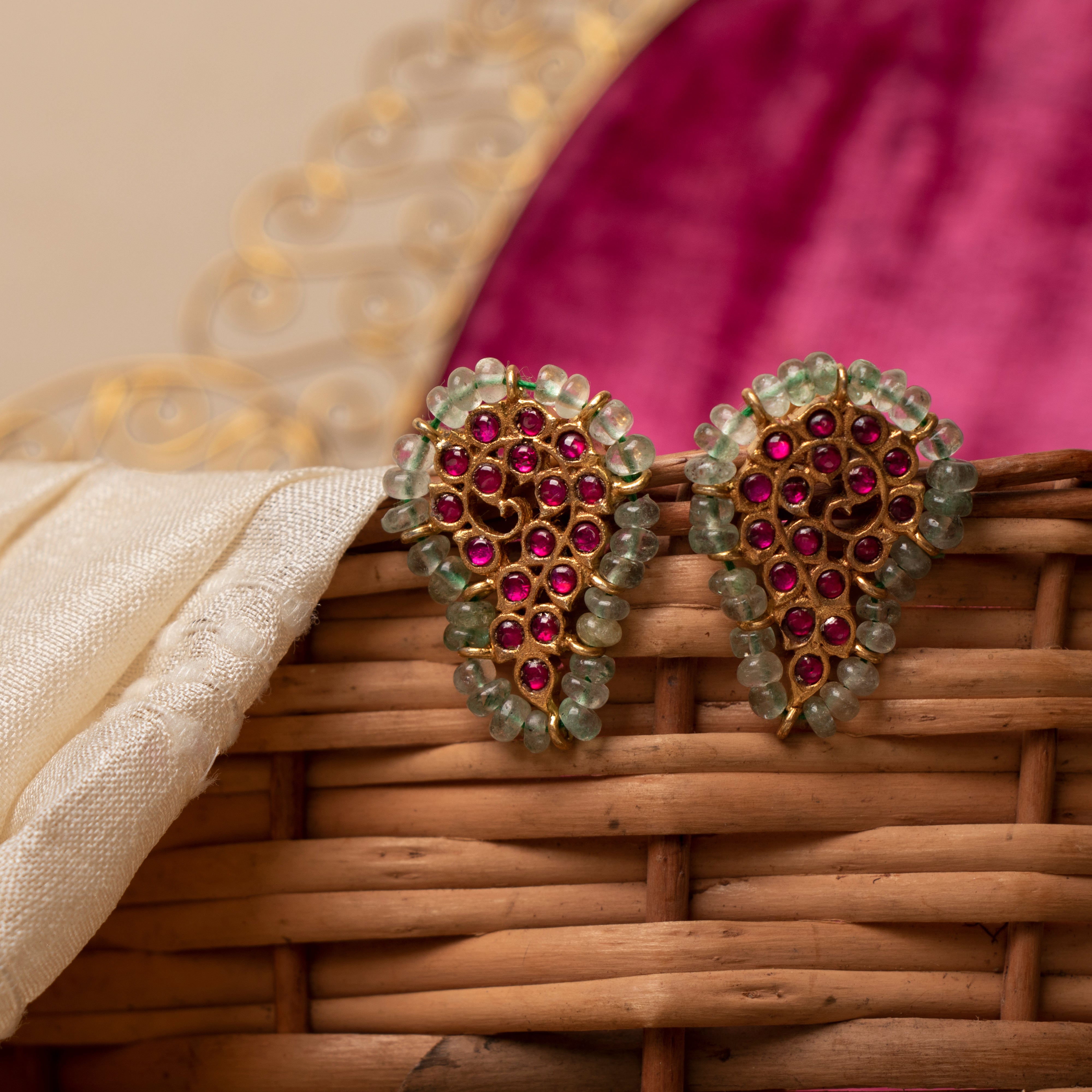 Royal Teardrop Kundan Studs