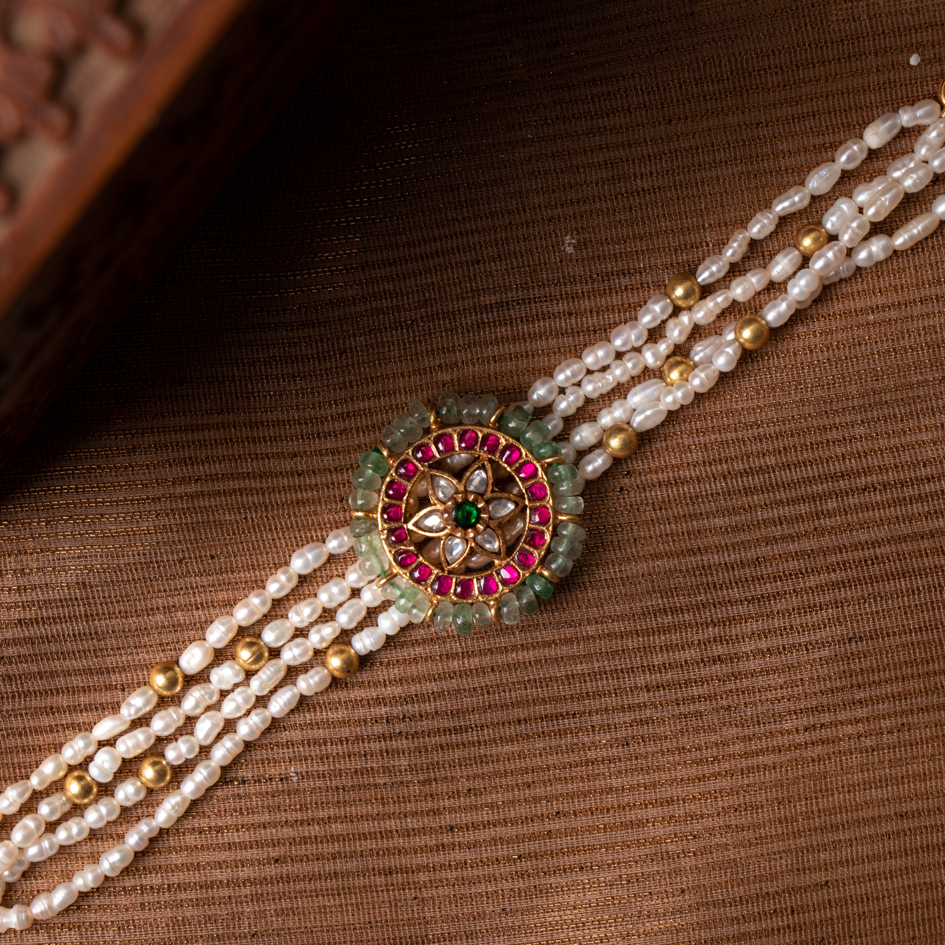 Moonlit Kundan Bracelet