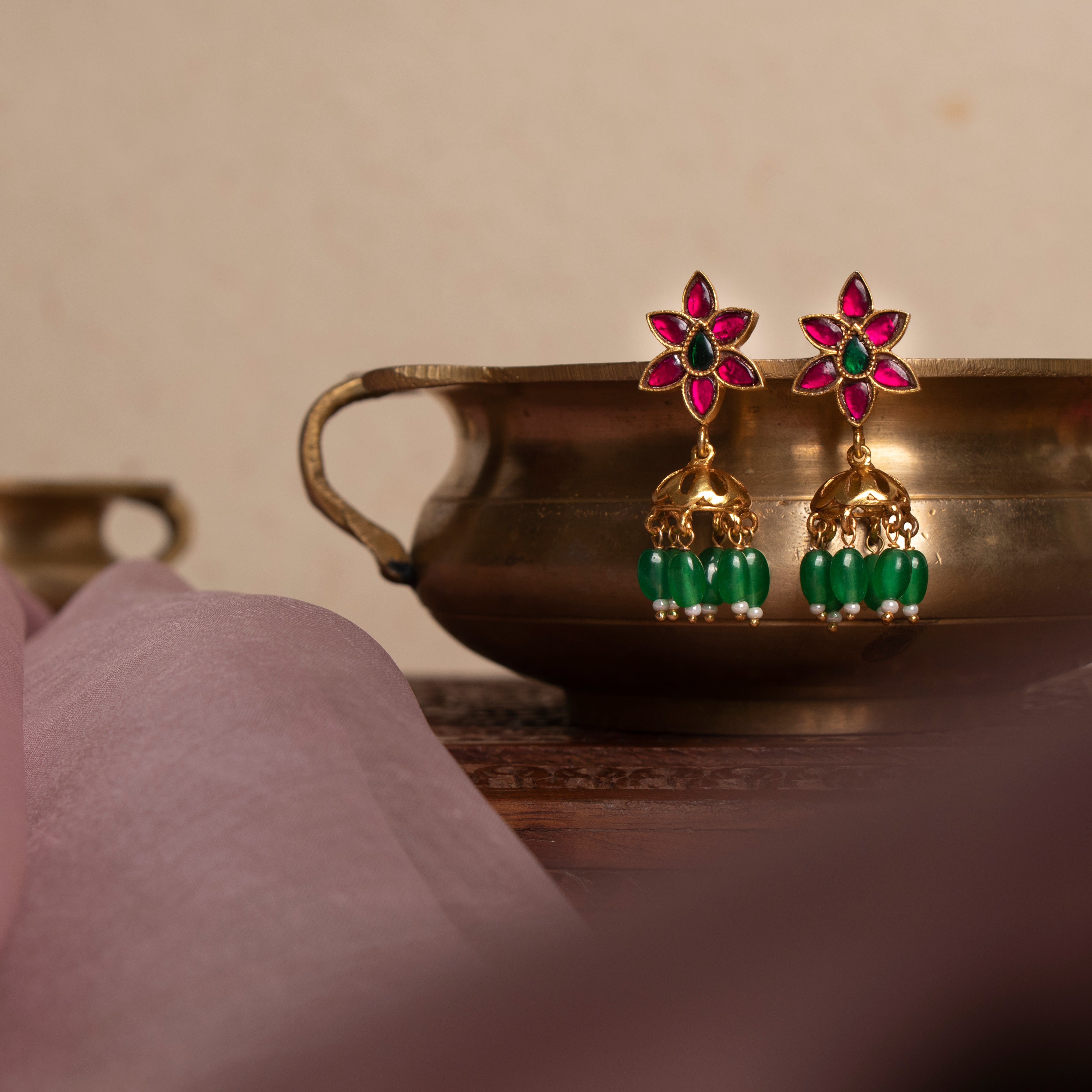 Lia Blossom Jhumkas