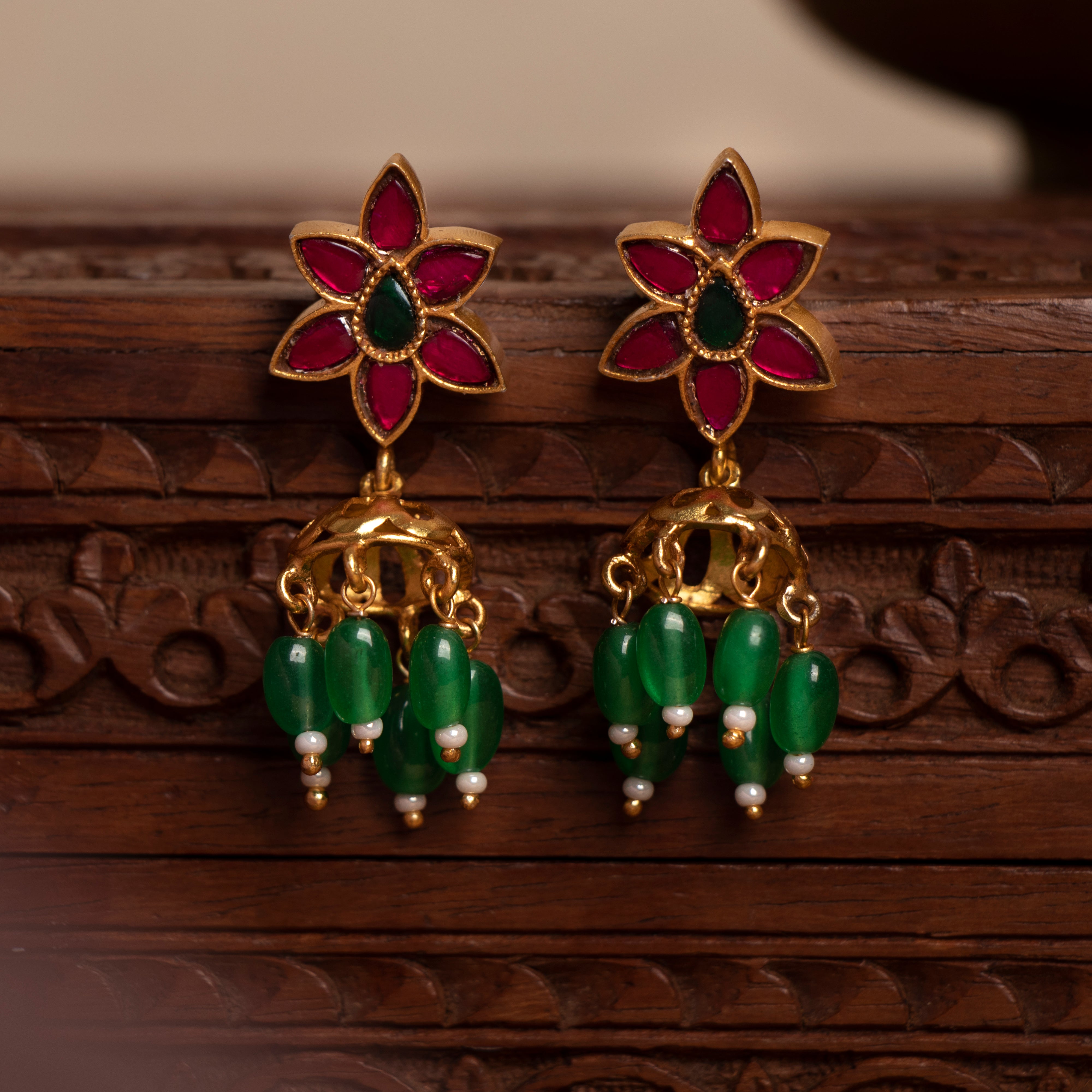 Lia Blossom Jhumkas