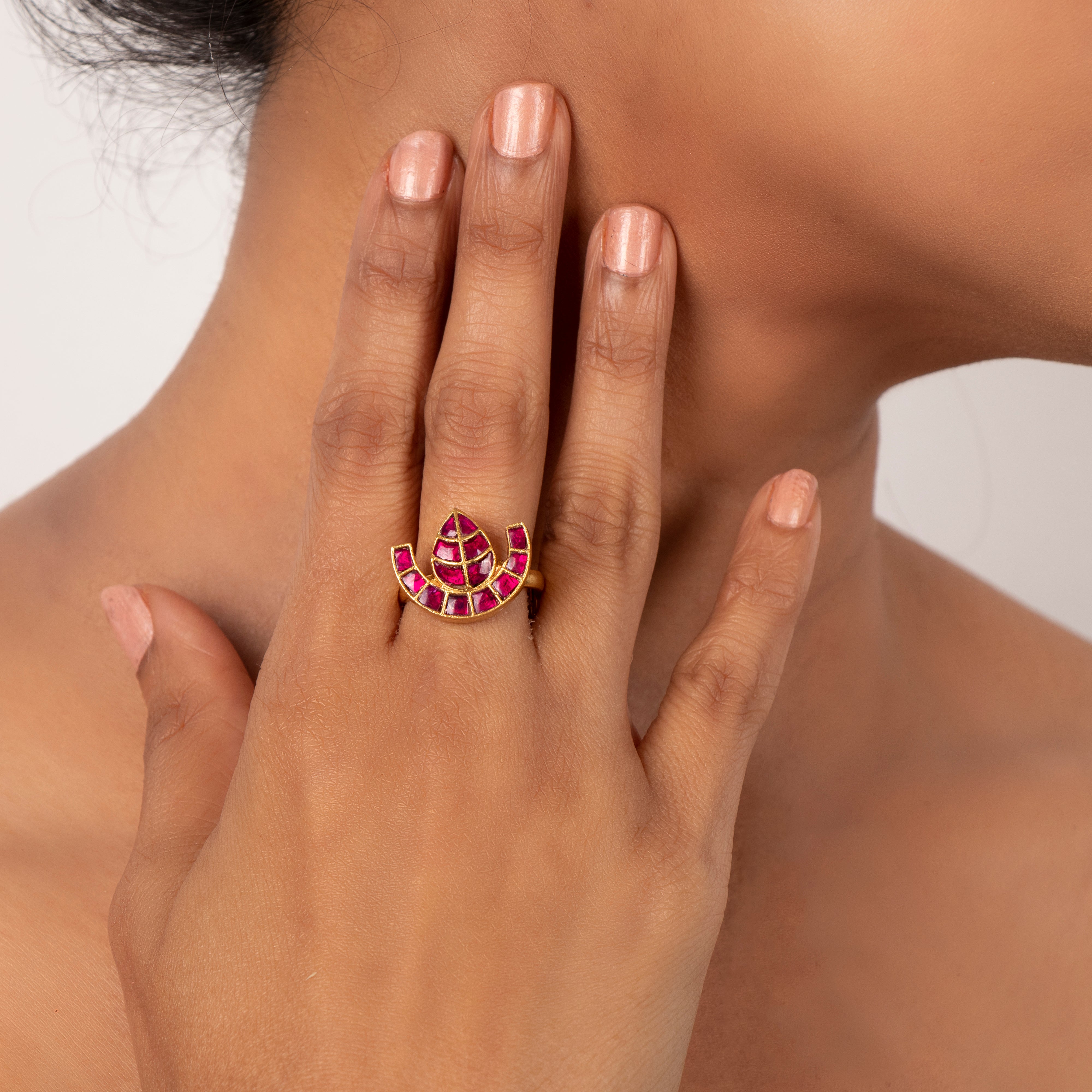 Pehel Kundan Ring