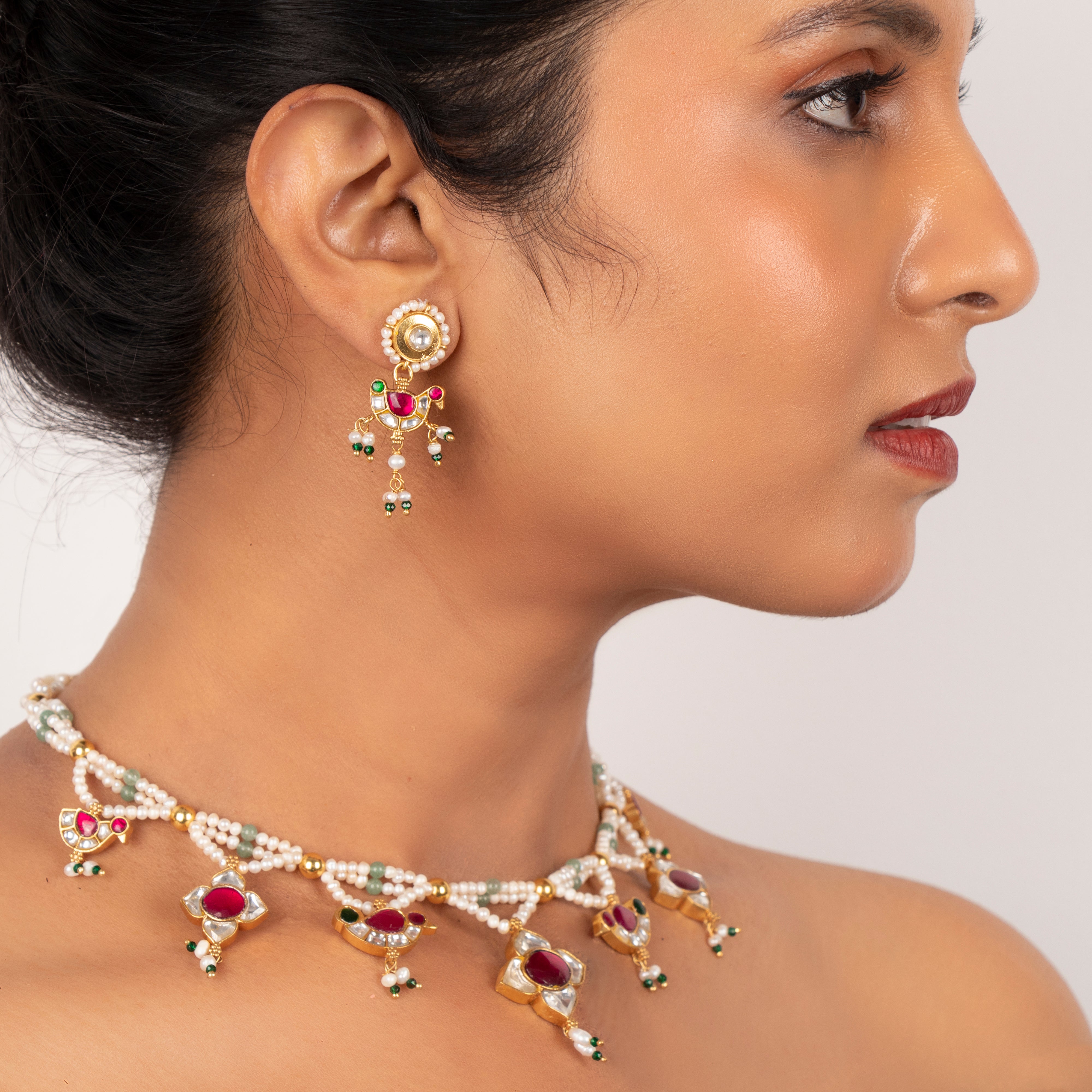 Aisha Kundan Earrings