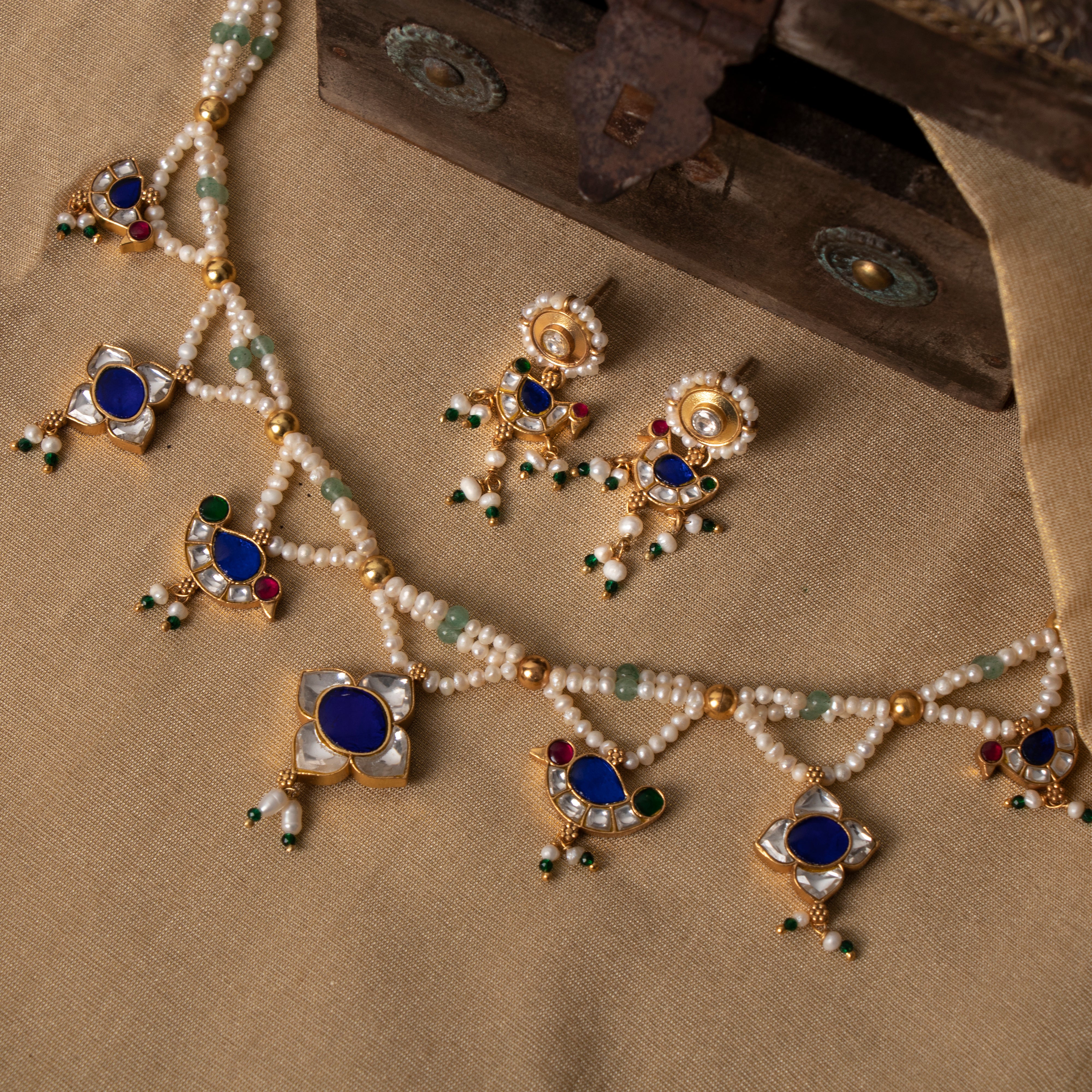 Aisha Kundan Earrings