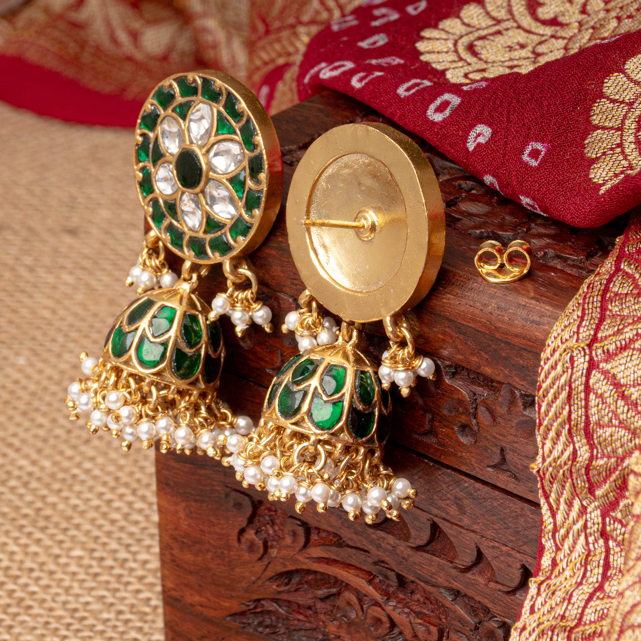 Vrinda Kundan Jhumka