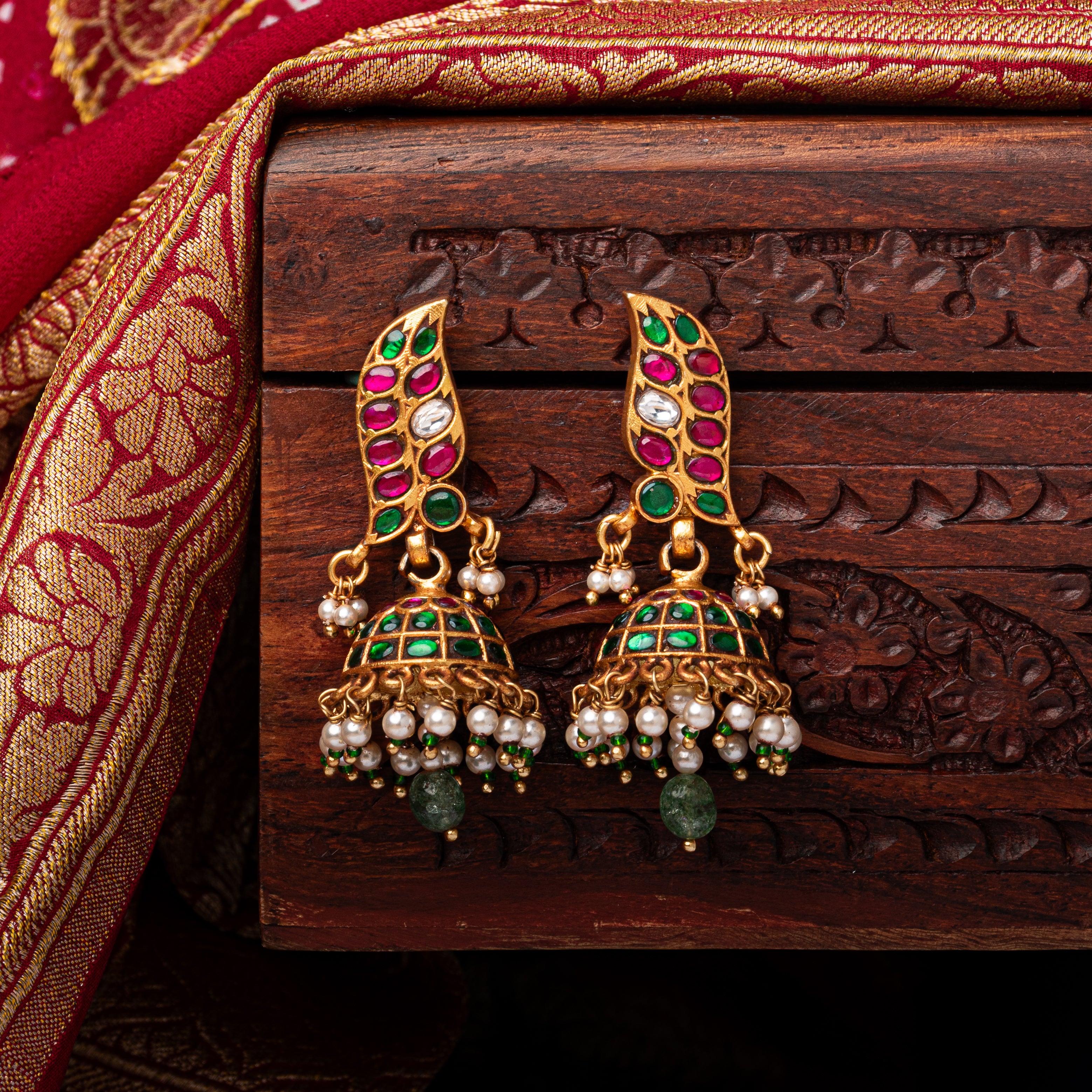 Sonpar Kundan Jhumka