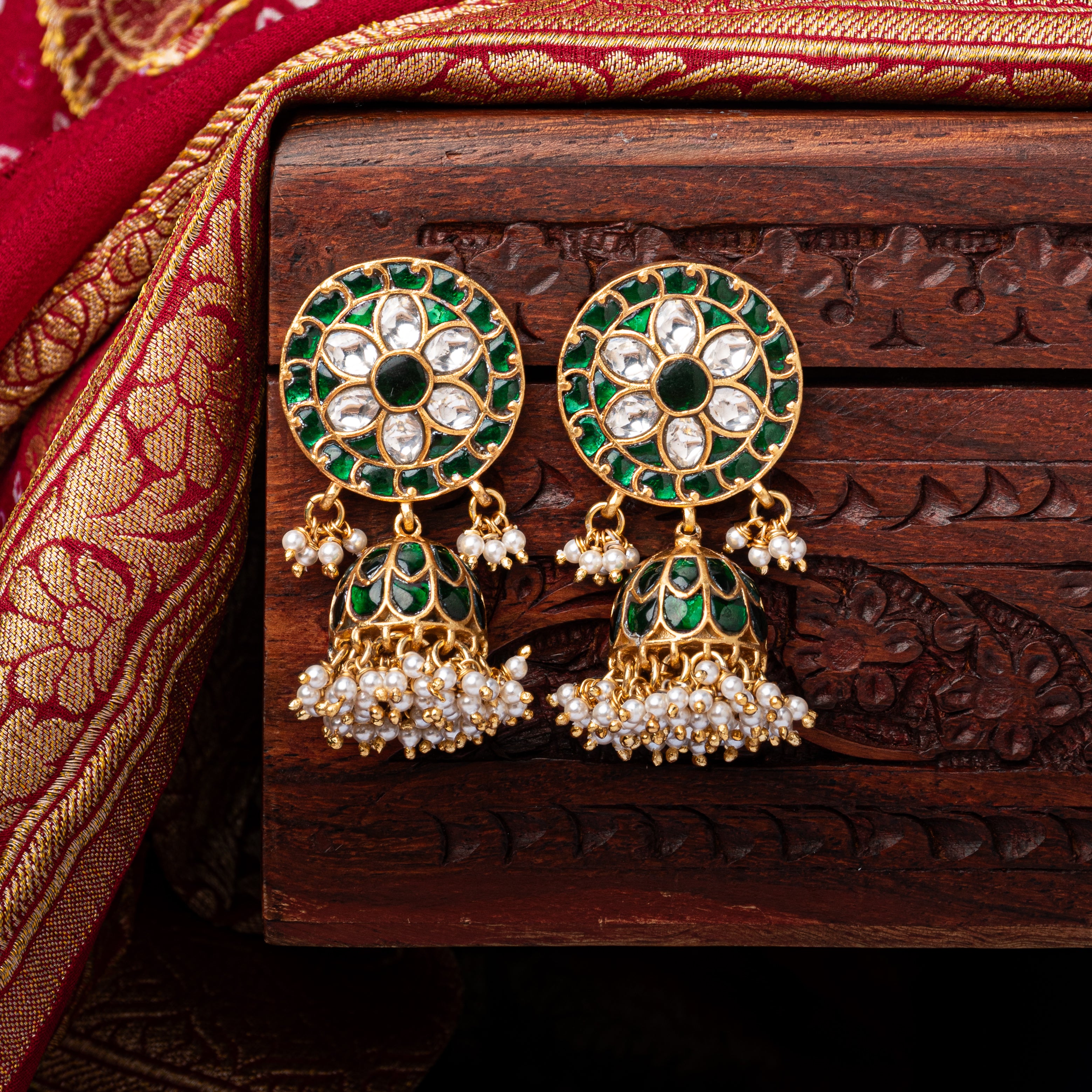 Vrinda Kundan Jhumka