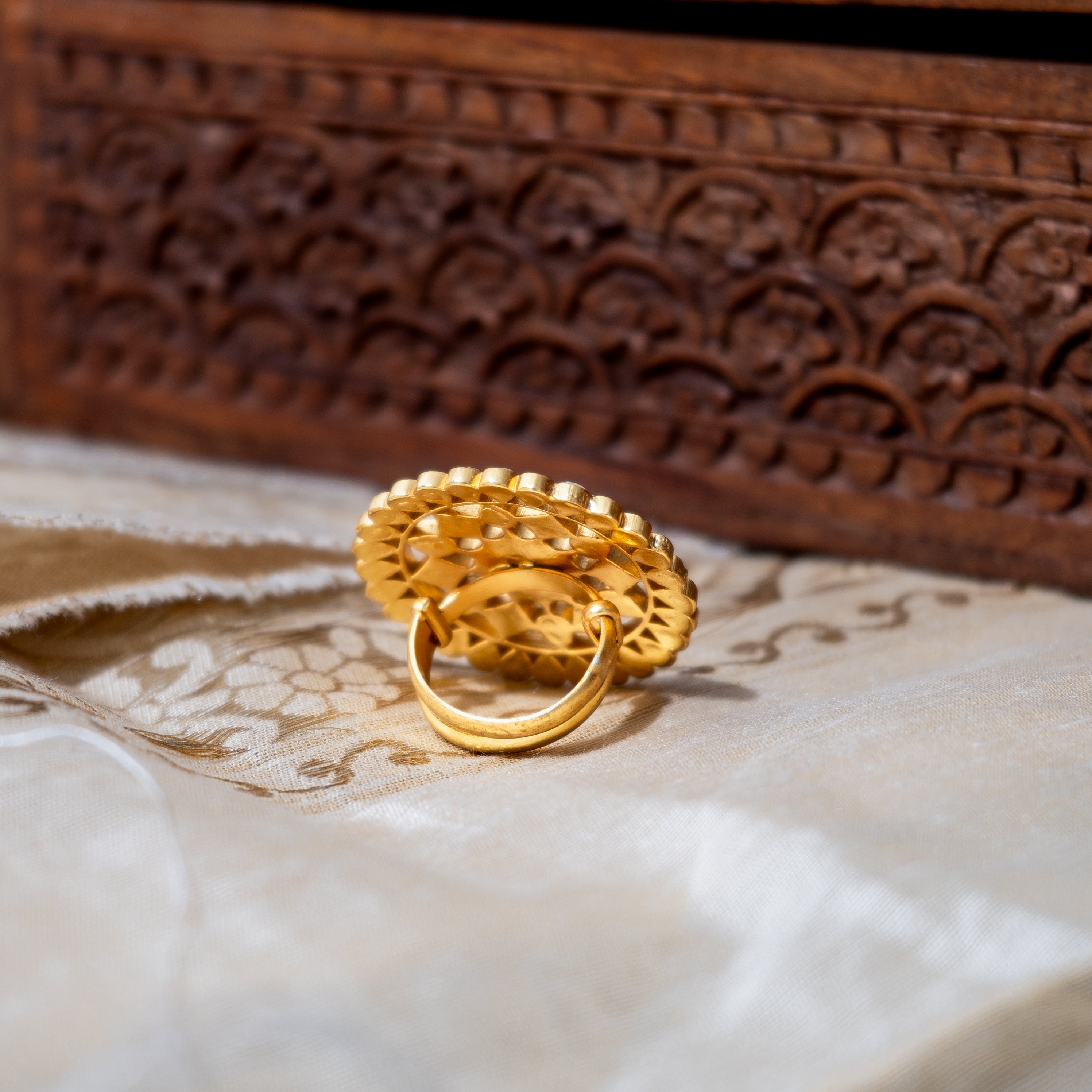 Nazakat Kundan Ring