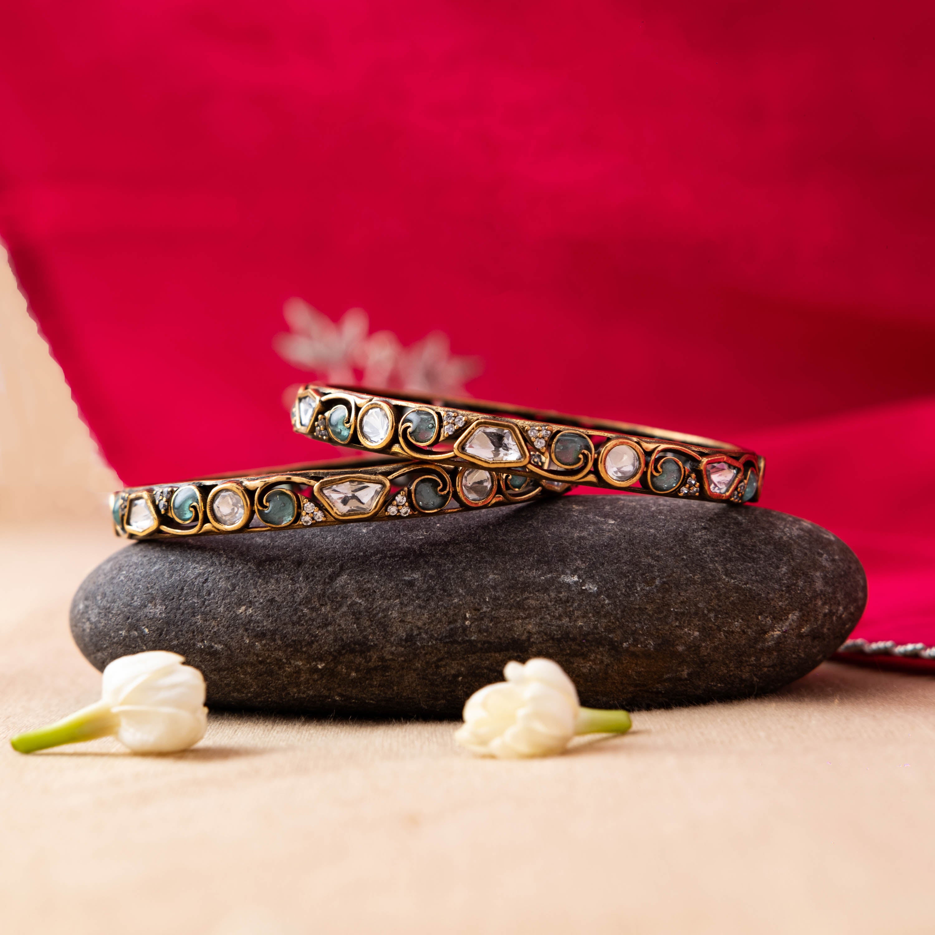 Janani Polki Bangle (Single Piece)
