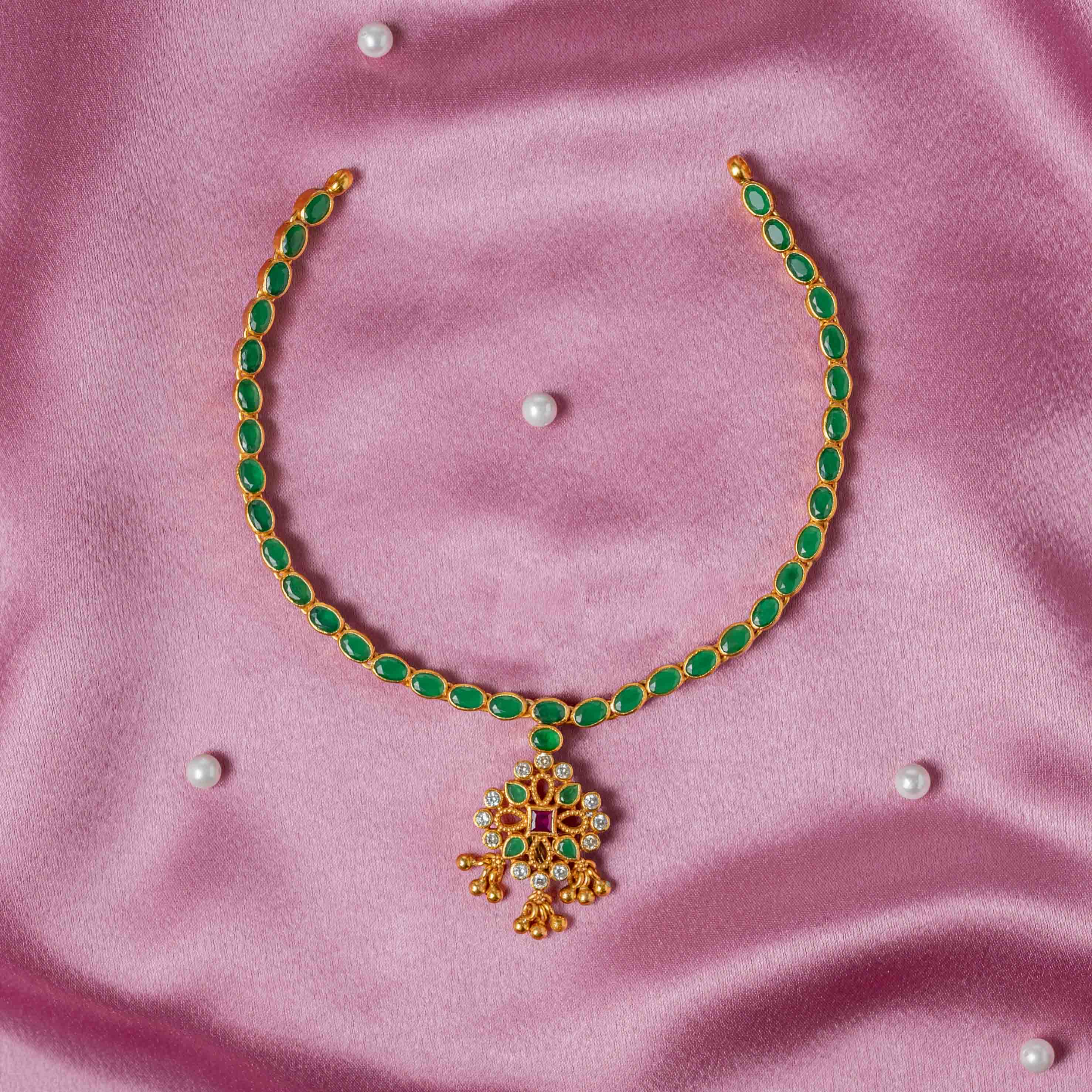 Nihira CZ Double Side Necklace