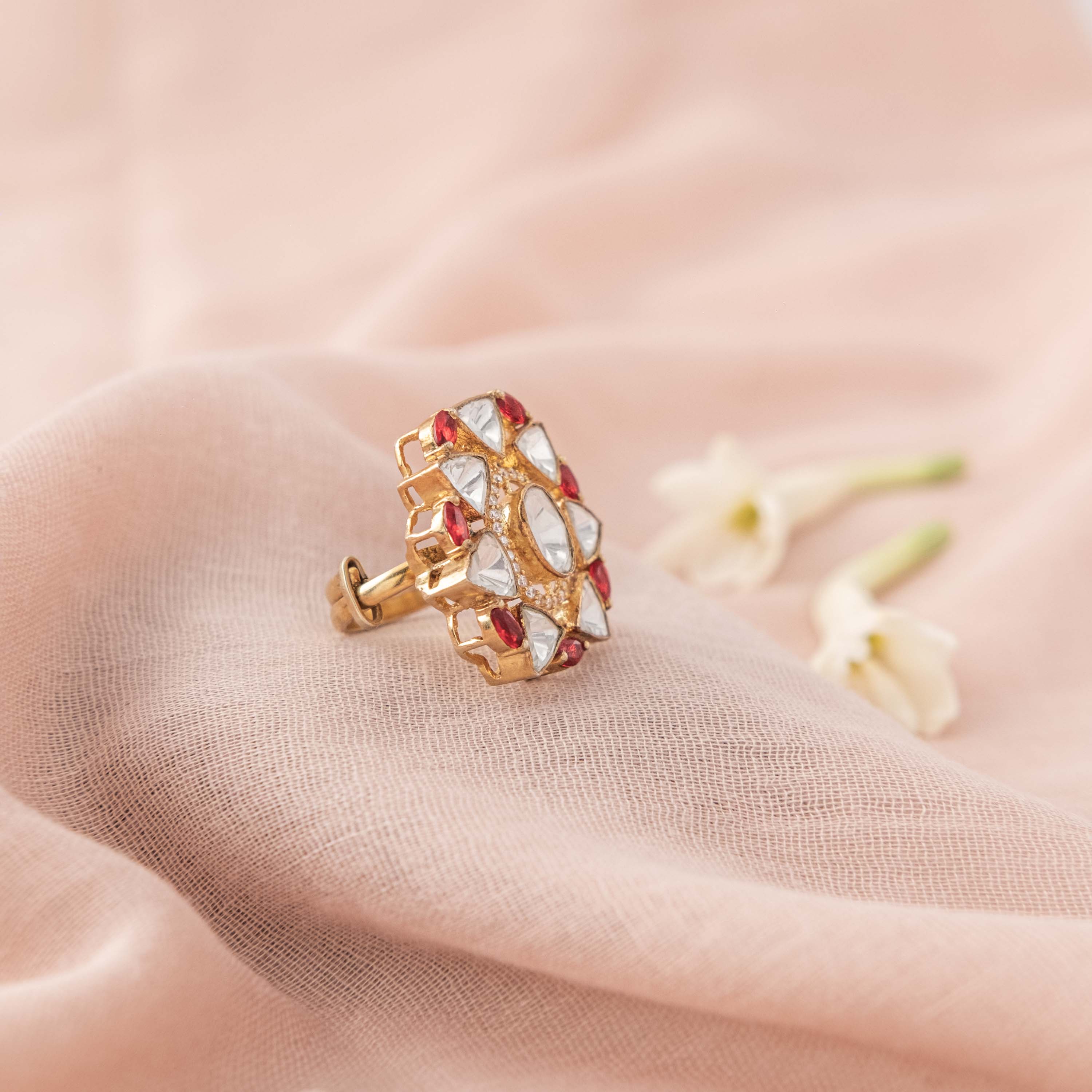 Shyama Polki Ring