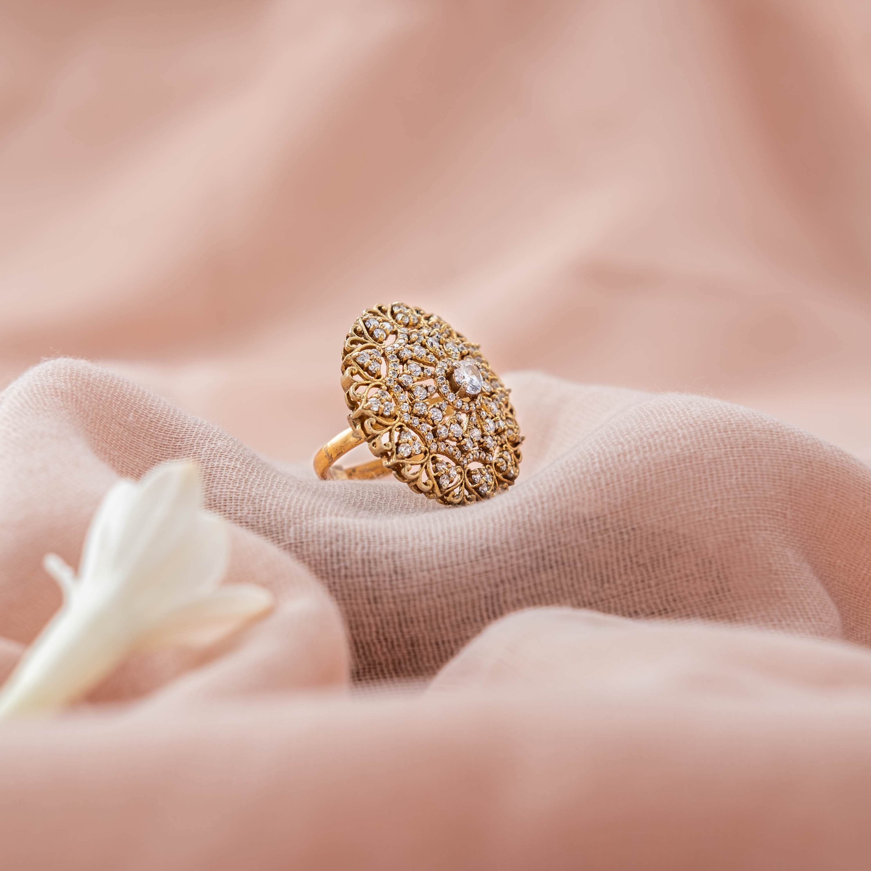 Mrigakshi Polki Ring