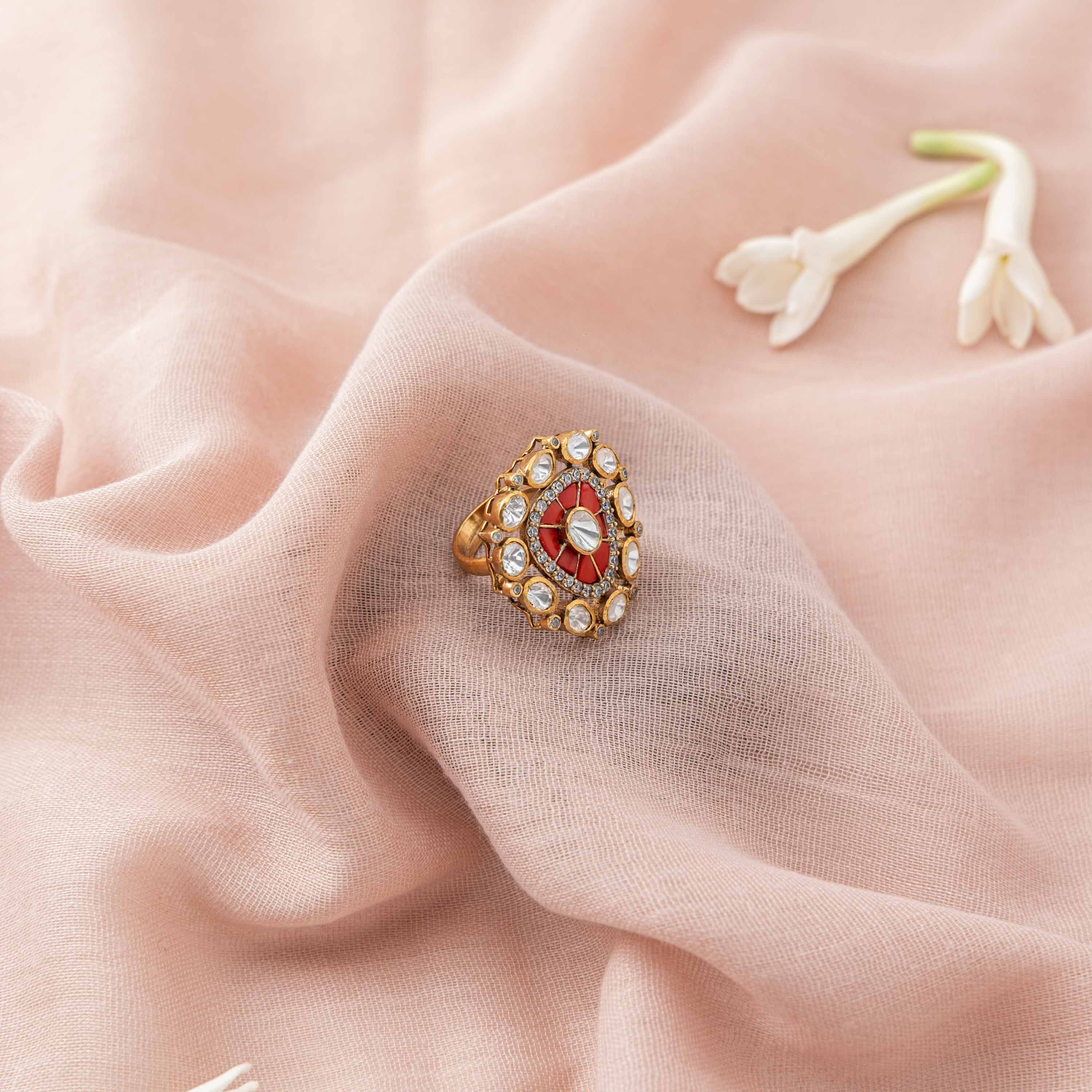 Firoza Polki Ring