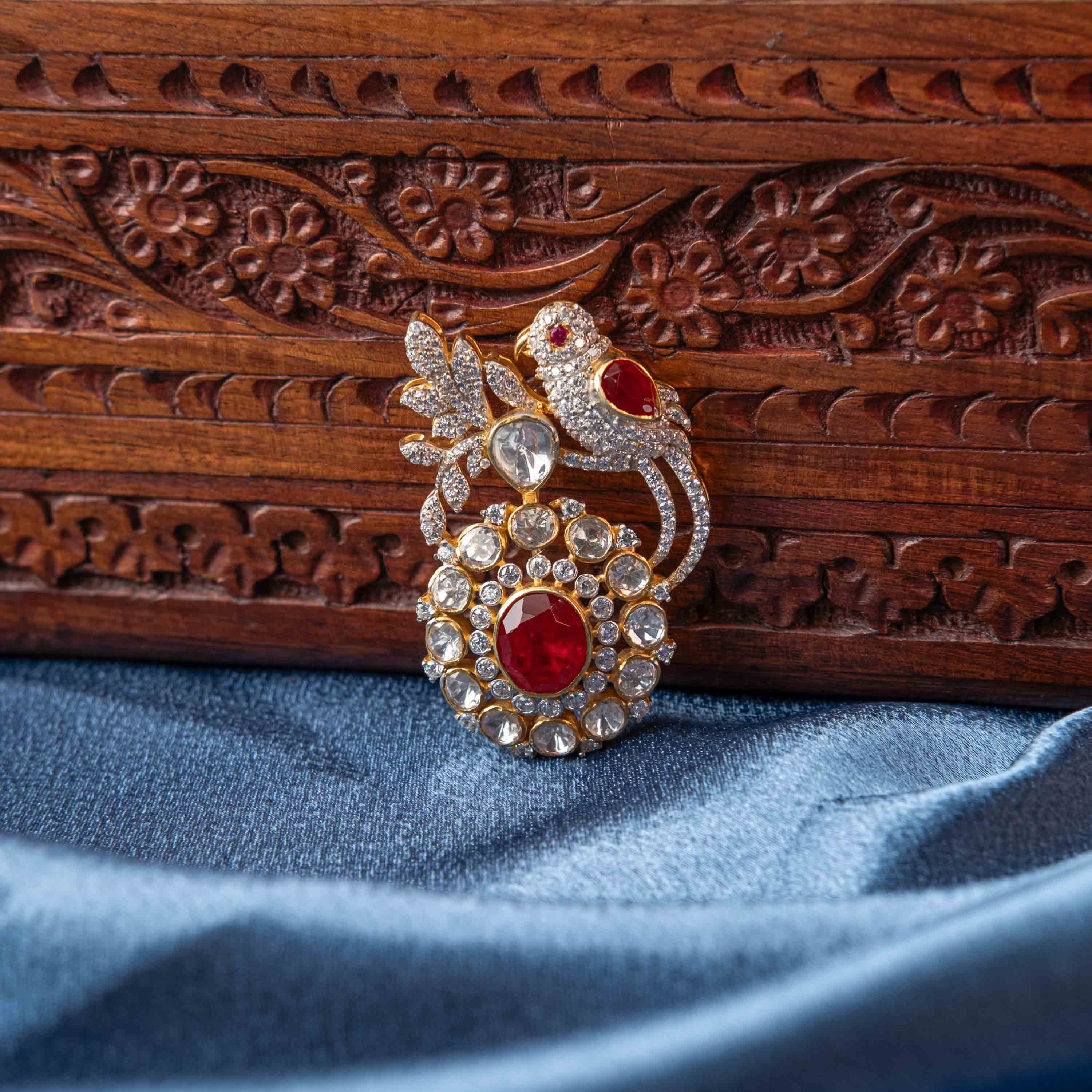 Aaina Polki Brooch
