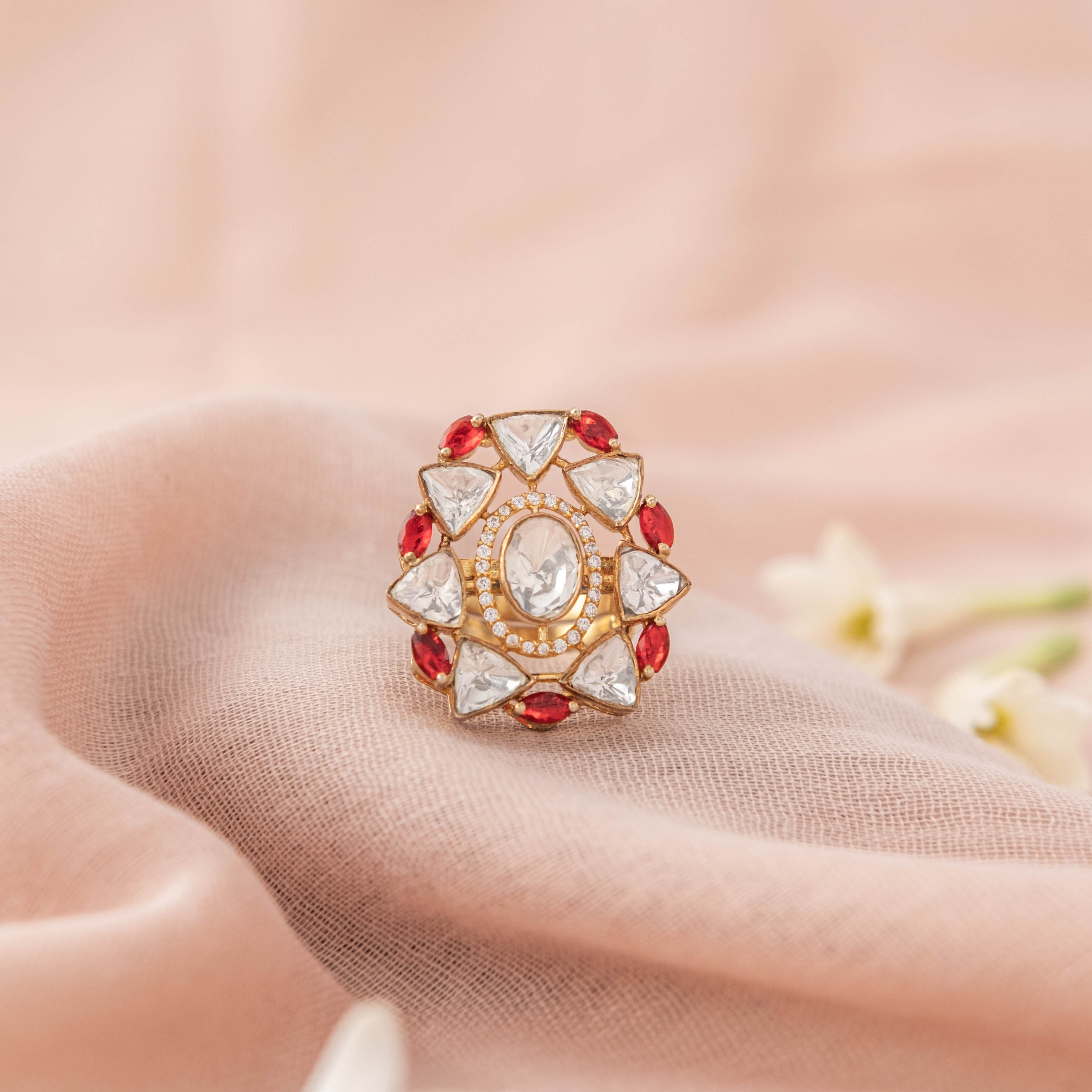 Shyama Polki Ring